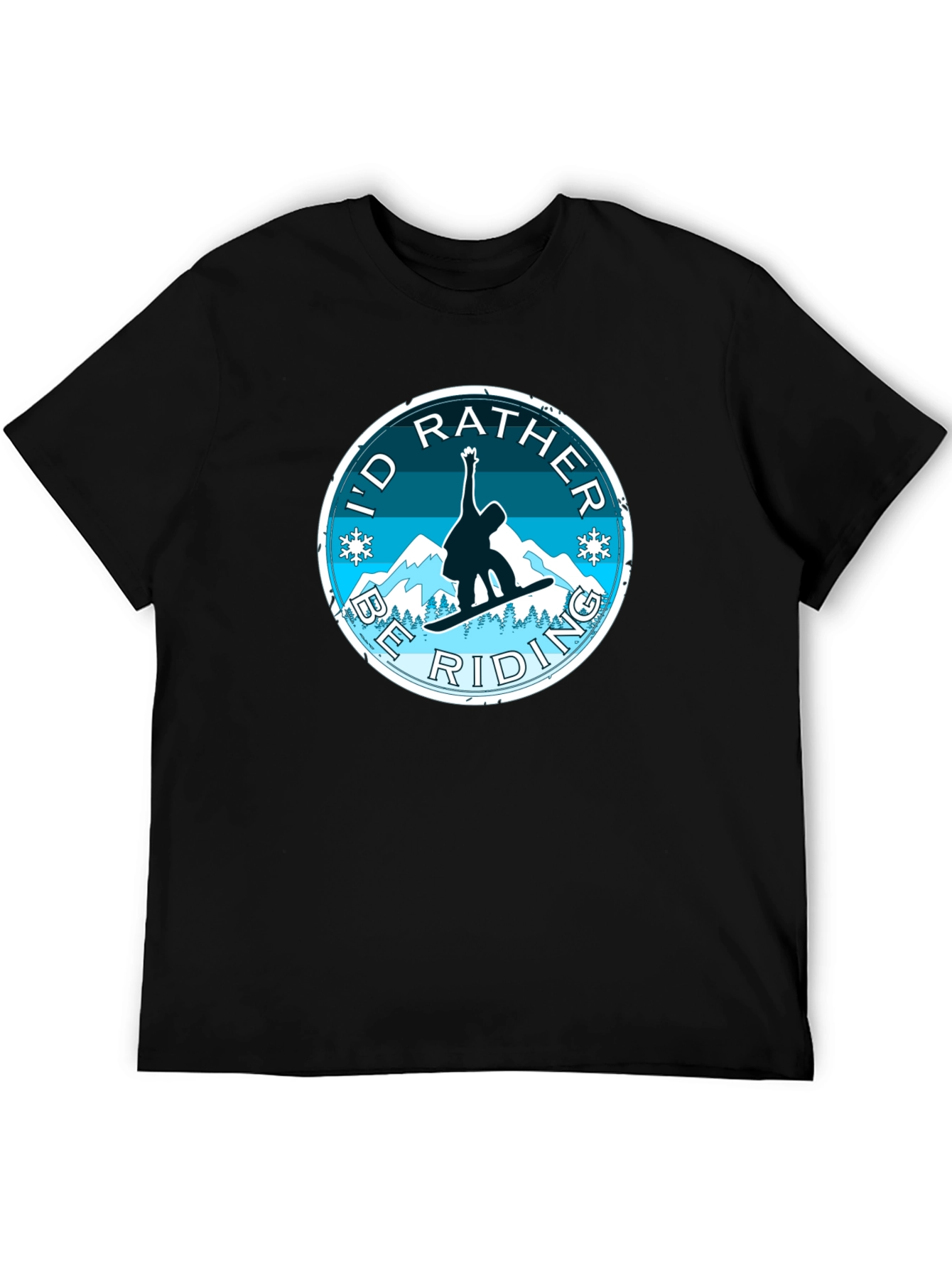 Id Rather Be Riding Snowboard T-Shirt