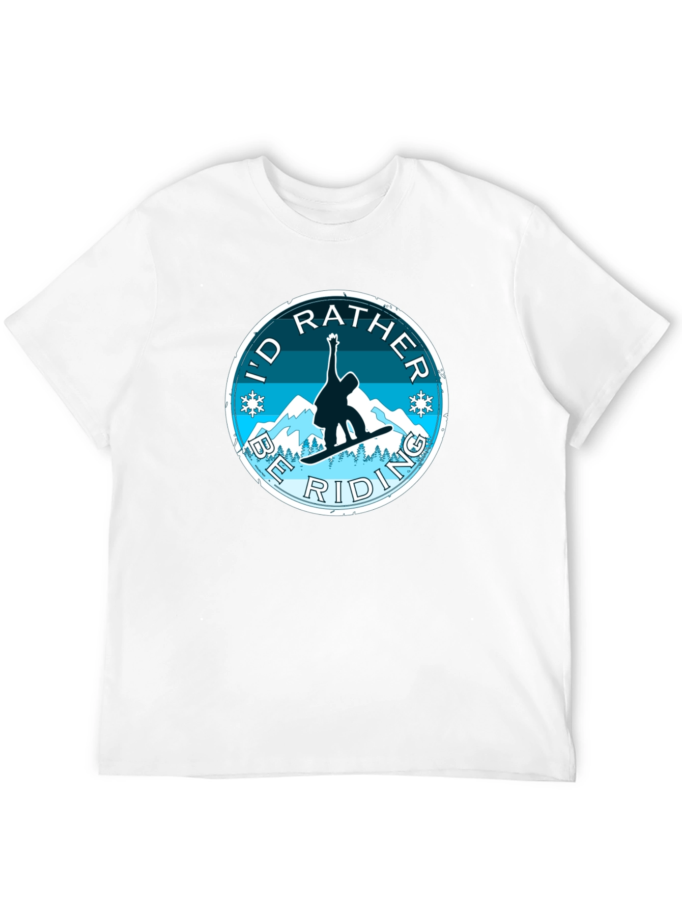 Id Rather Be Riding Snowboard T-Shirt