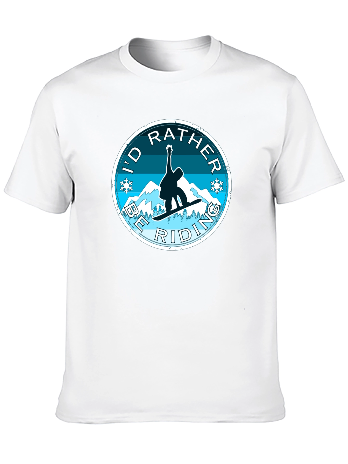 Id Rather Be Riding Snowboard T-Shirt