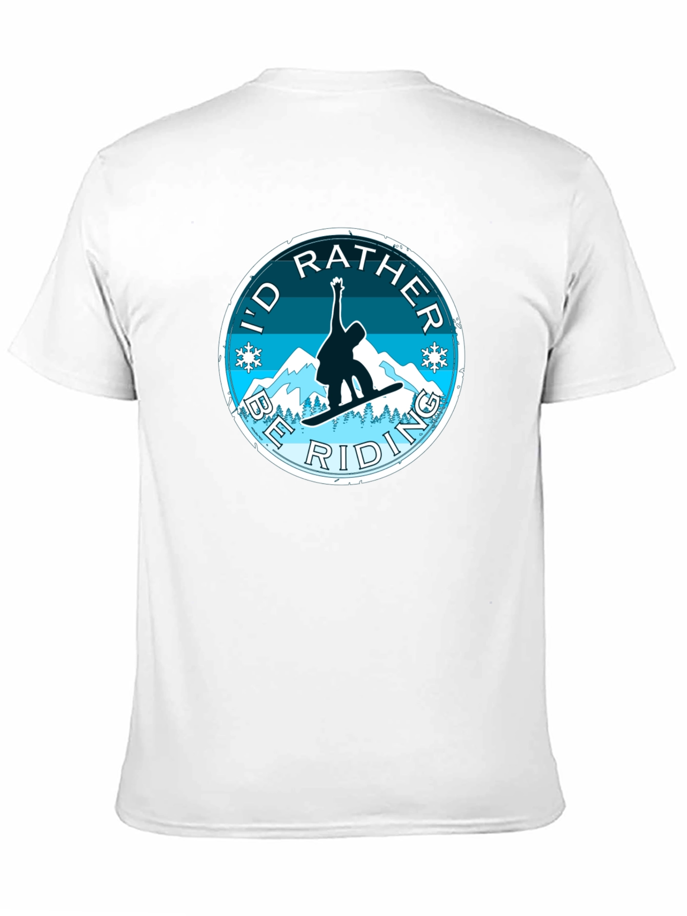 Id Rather Be Riding Snowboard T-Shirt