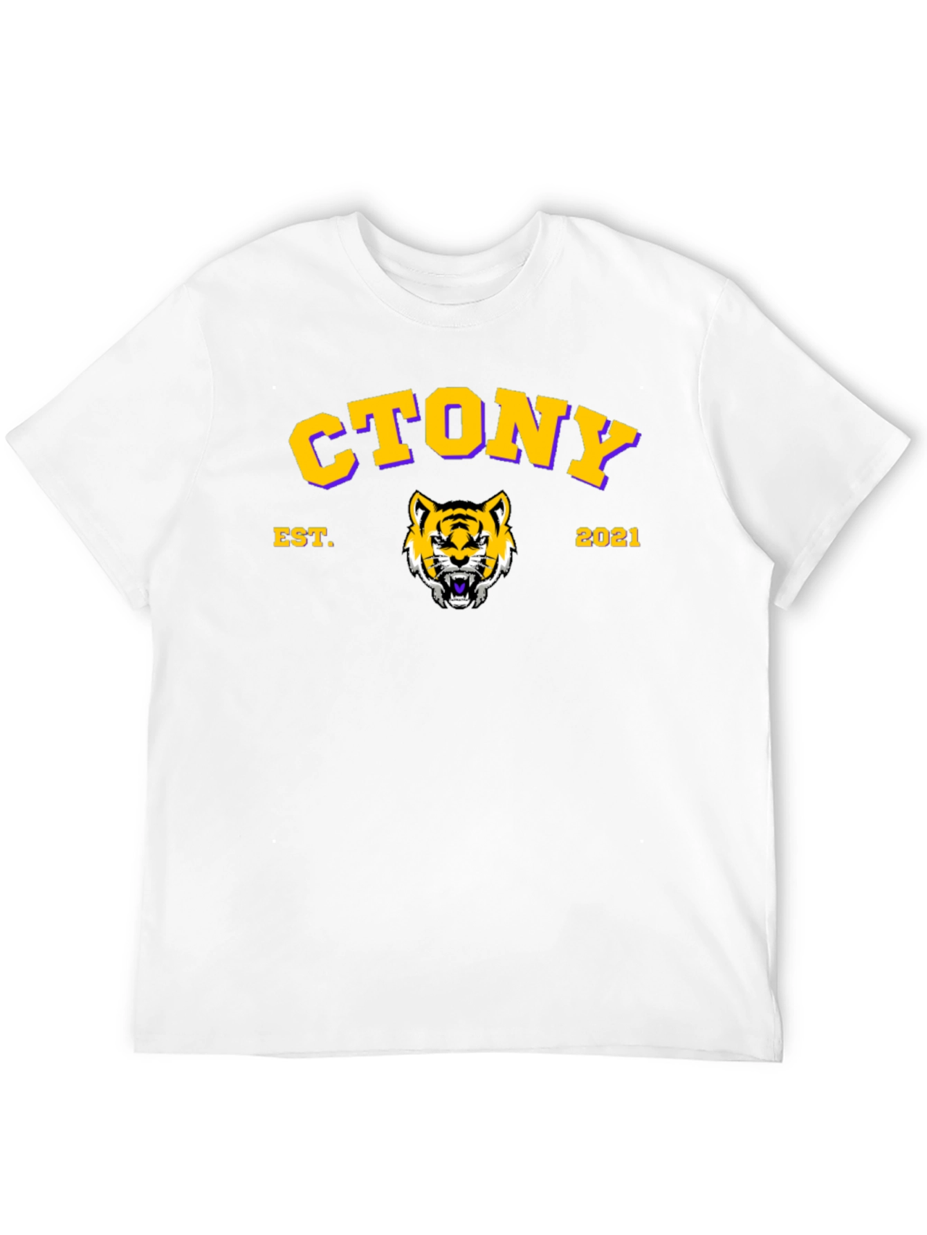 CTONY Tiger Graphic Black T-Shirt