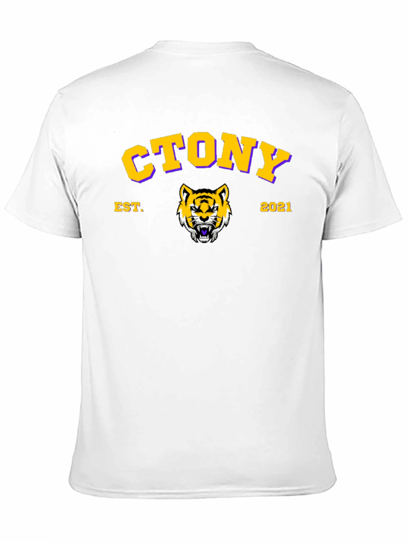 CTONY Tiger Graphic Black T-Shirt