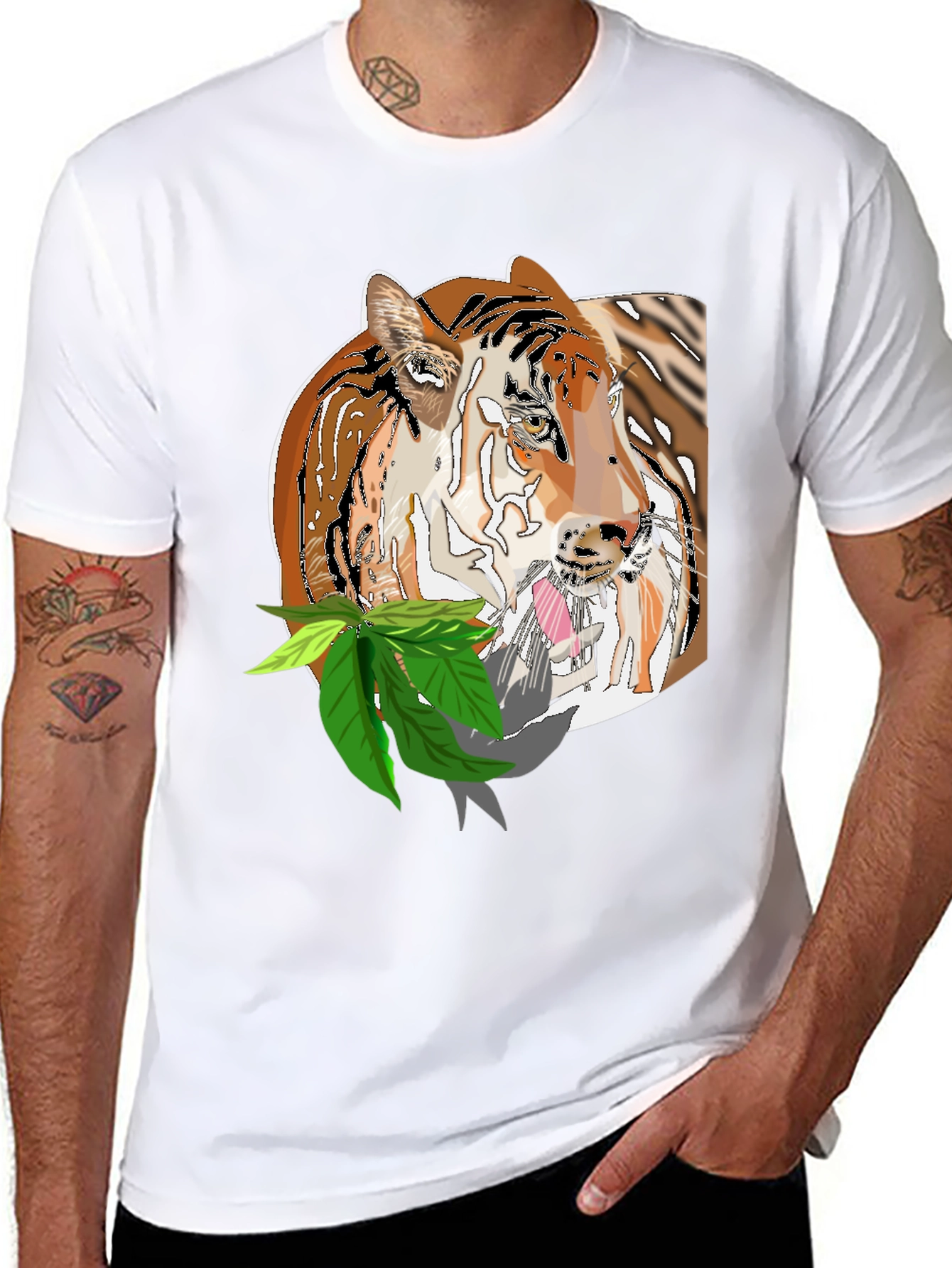 Tiger Graphic Tee - Cool Black T-Shirt