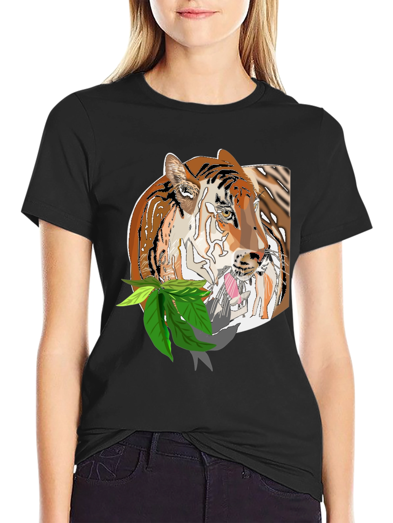 Tiger Graphic Tee - Cool Black T-Shirt