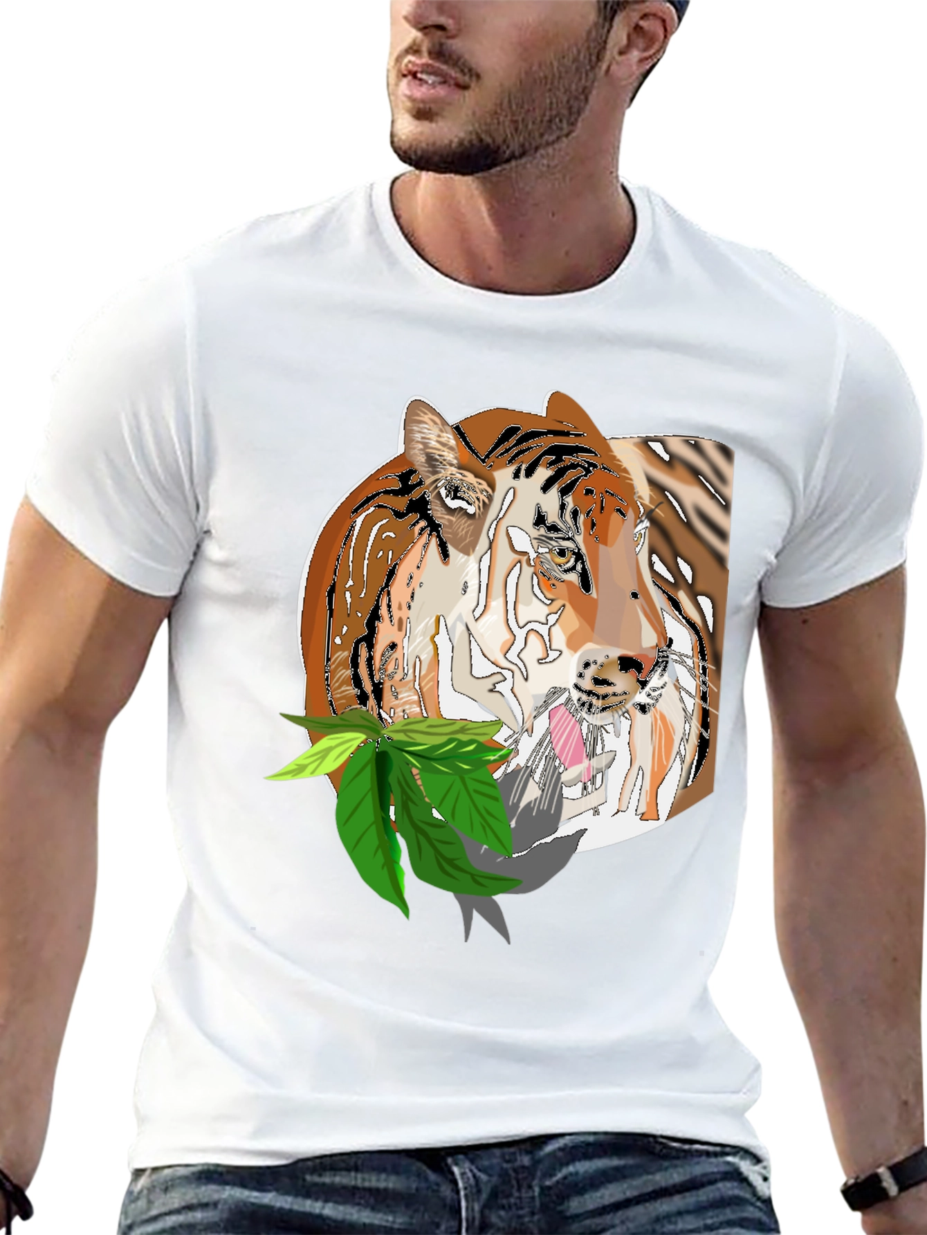 Tiger Graphic Tee - Cool Black T-Shirt