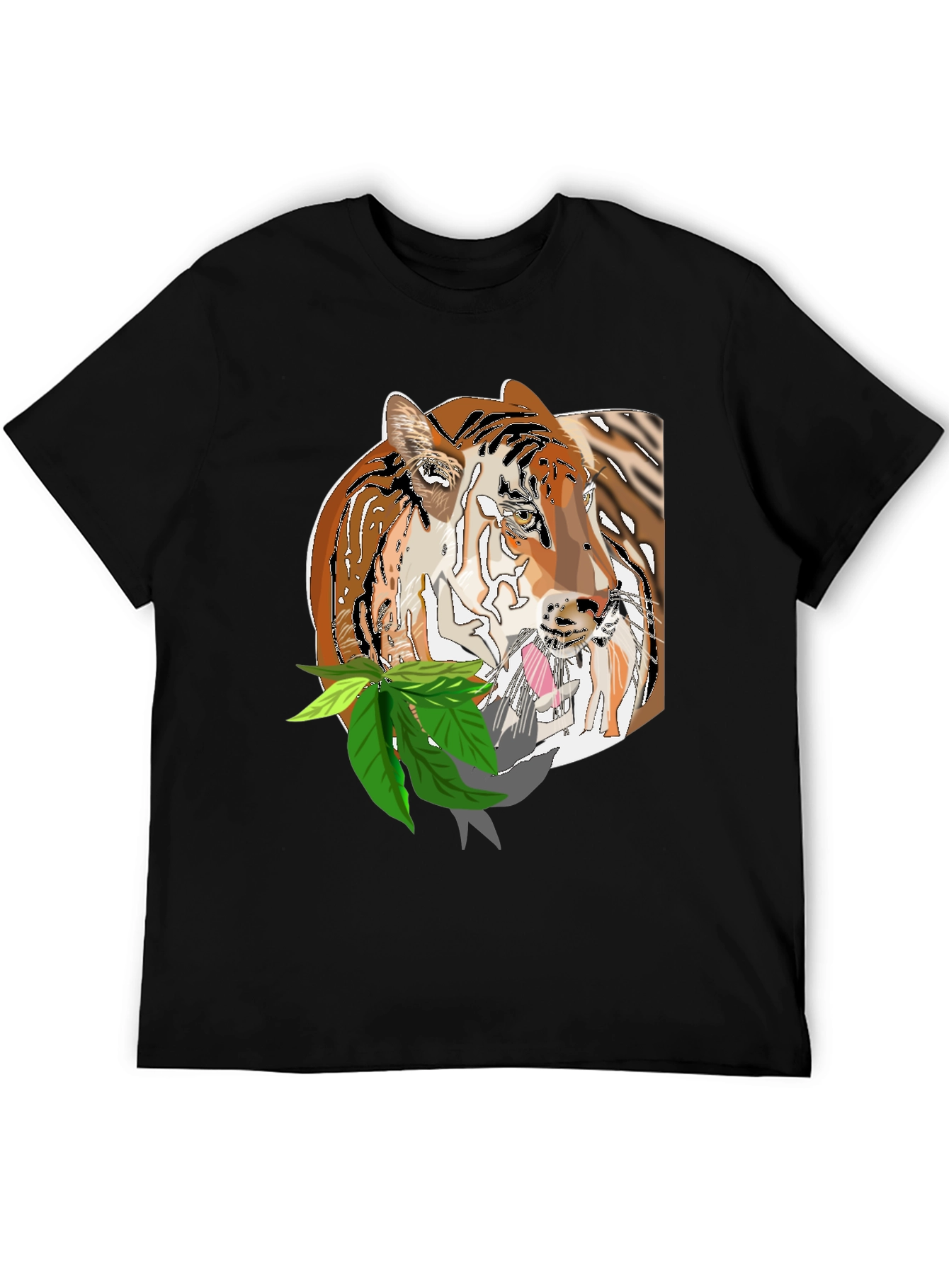 Tiger Graphic Tee - Cool Black T-Shirt