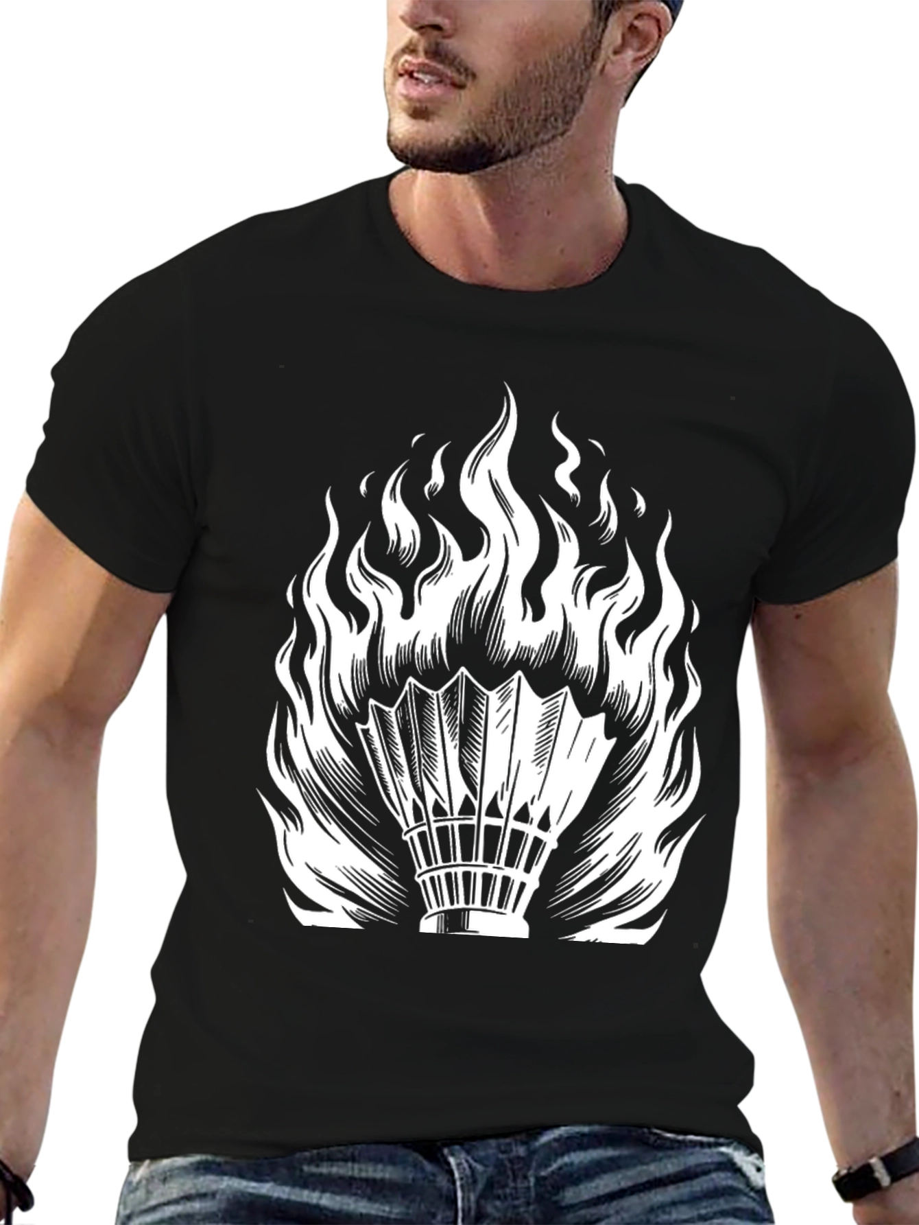 Fiery Shuttlecock T-Shirt