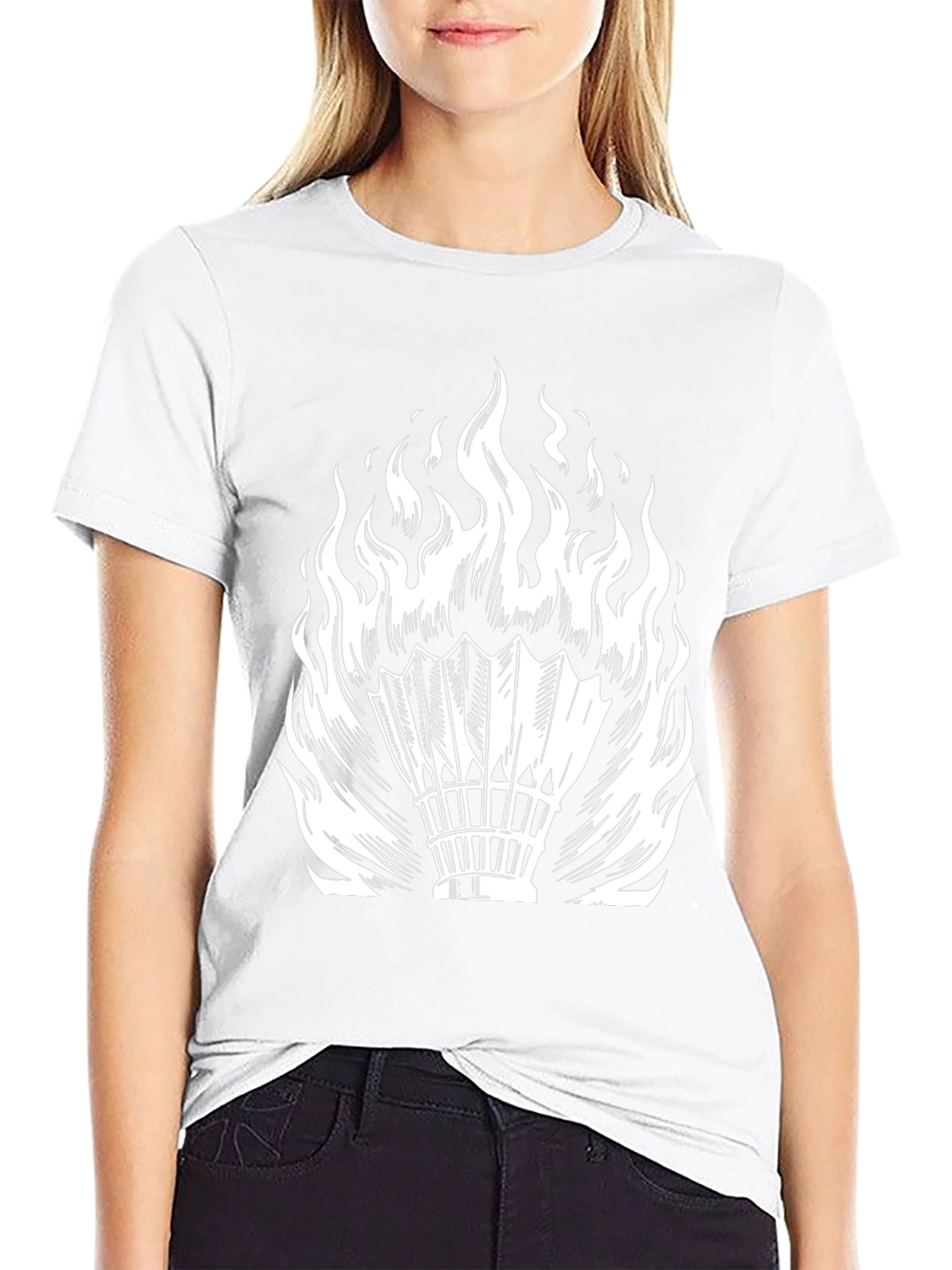 Fiery Shuttlecock T-Shirt