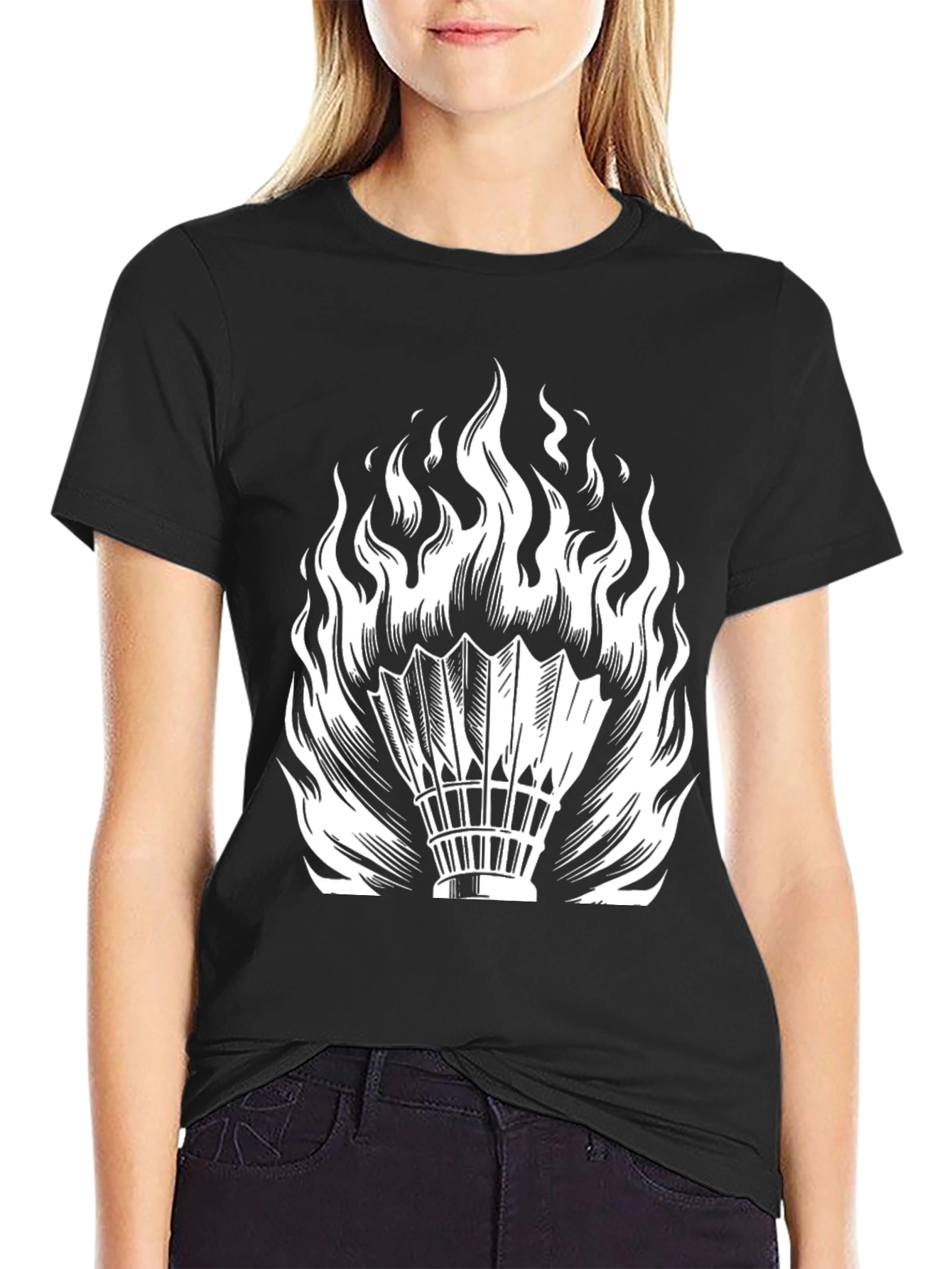 Fiery Shuttlecock T-Shirt