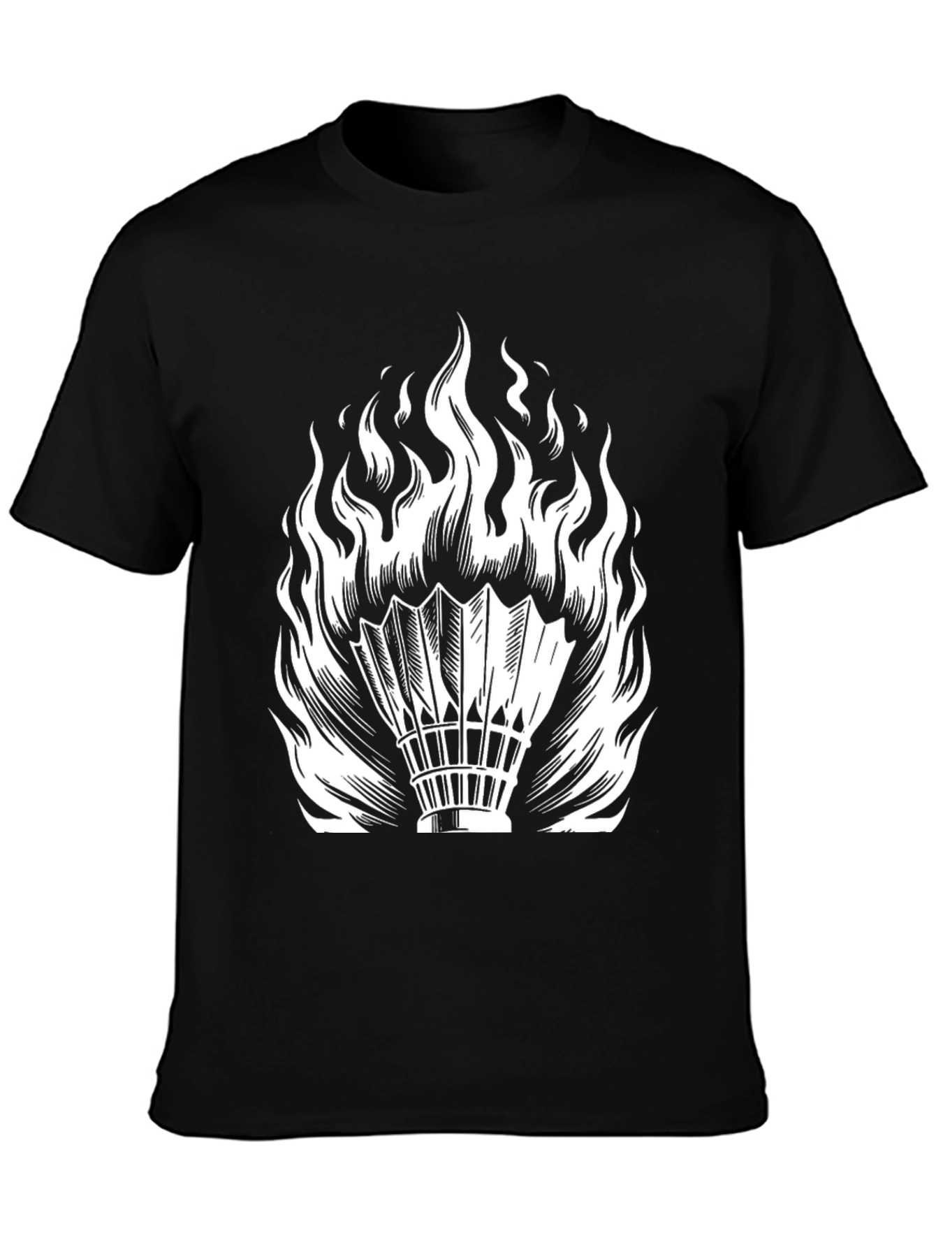 Fiery Shuttlecock T-Shirt