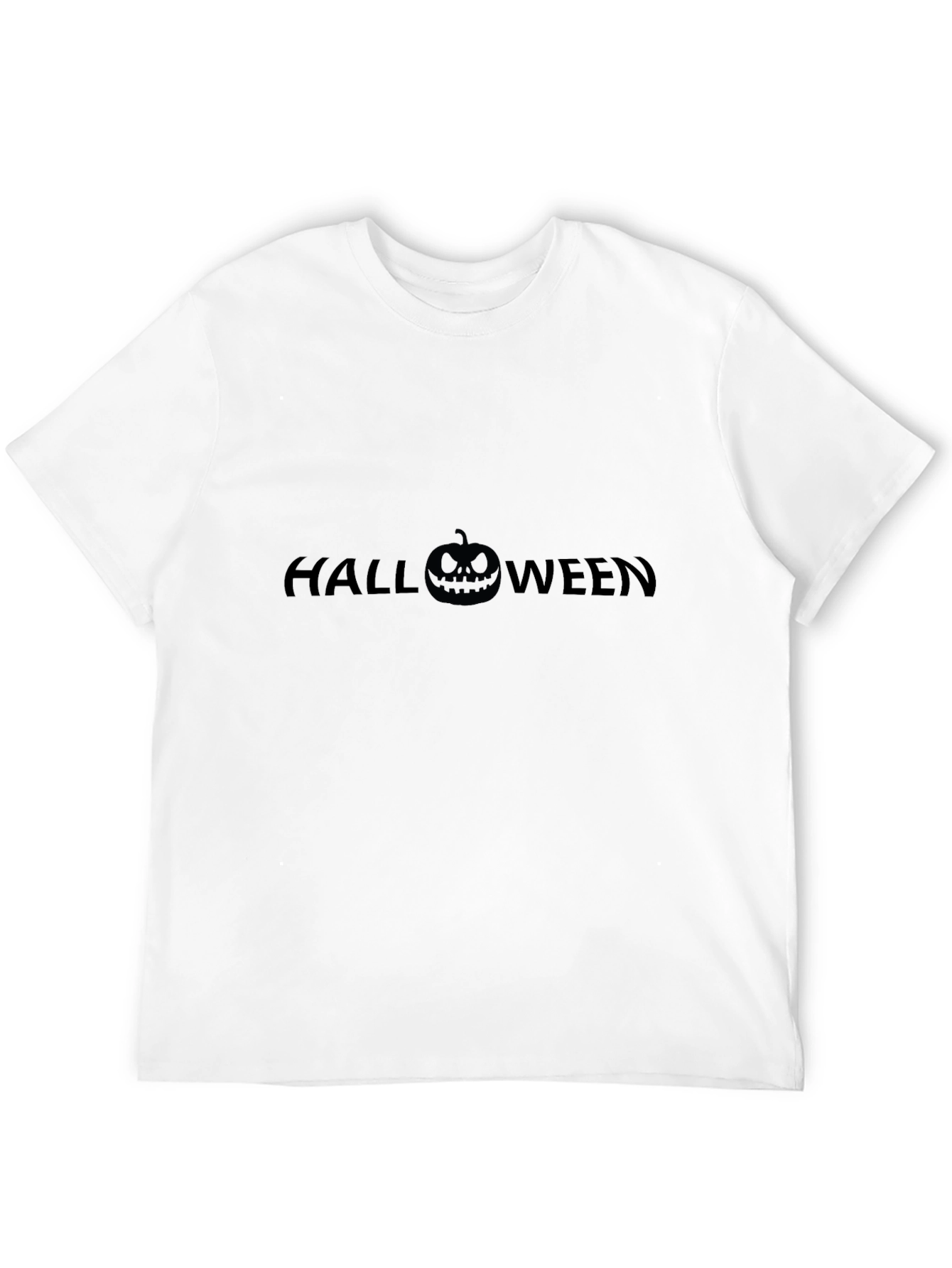 Halloween Pumpkin Graphic Black T-Shirt