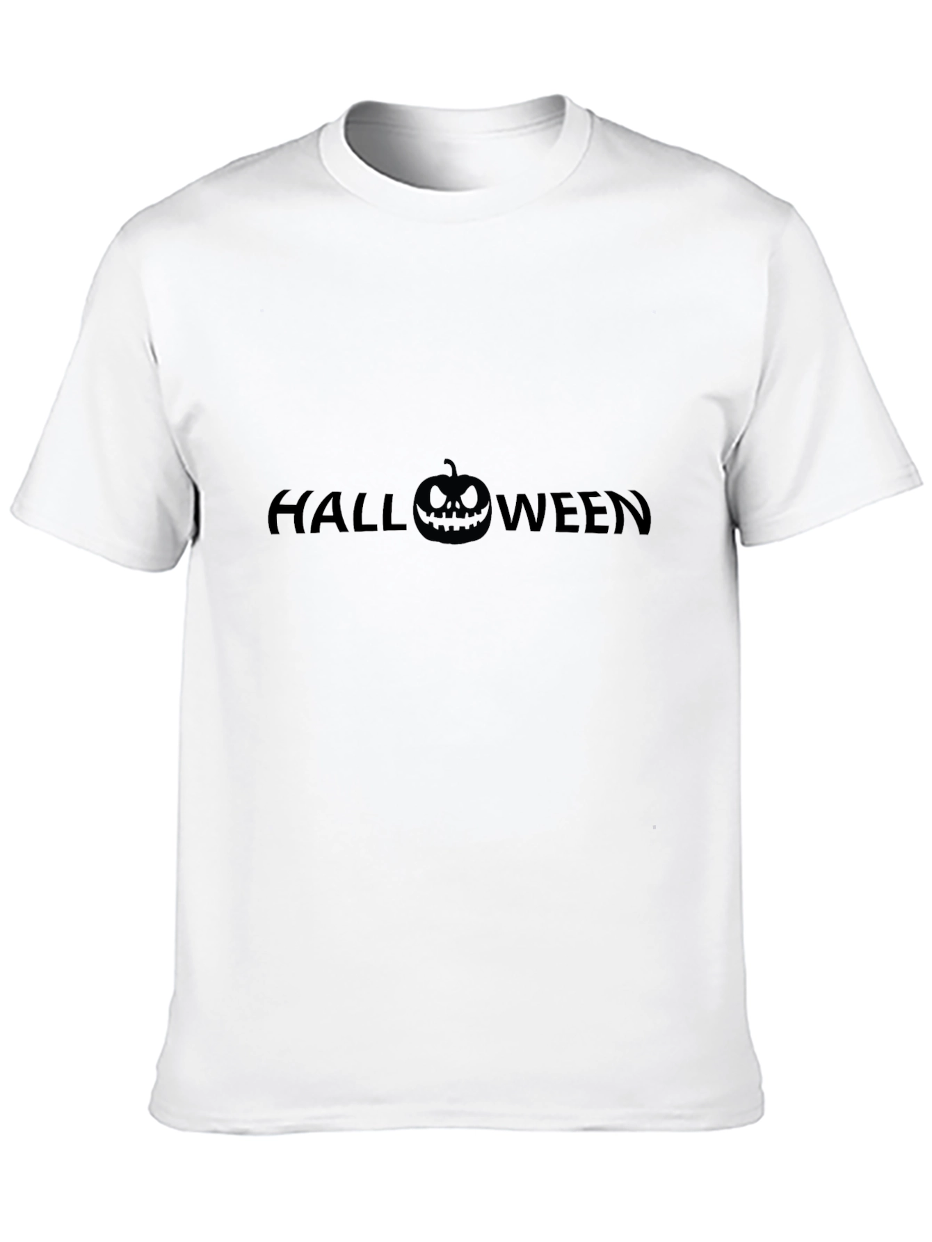 Halloween Pumpkin Graphic Black T-Shirt