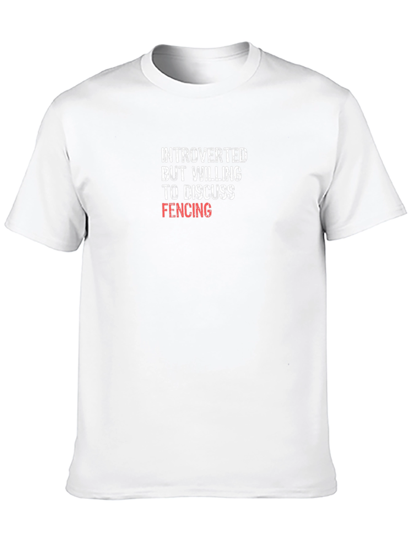 Introverted Fencing T-Shirt - Black Cotton Tee