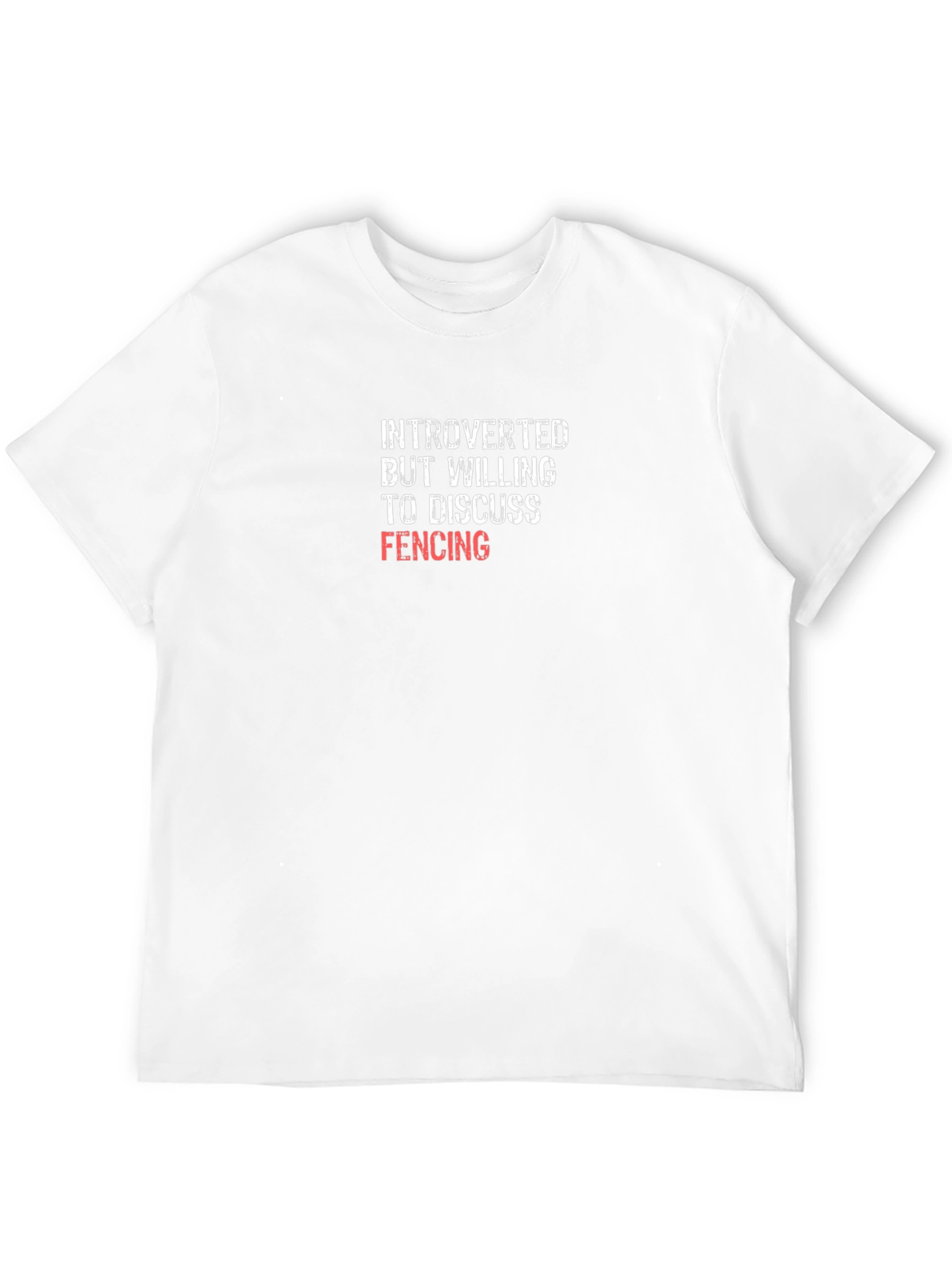Introverted Fencing T-Shirt - Black Cotton Tee