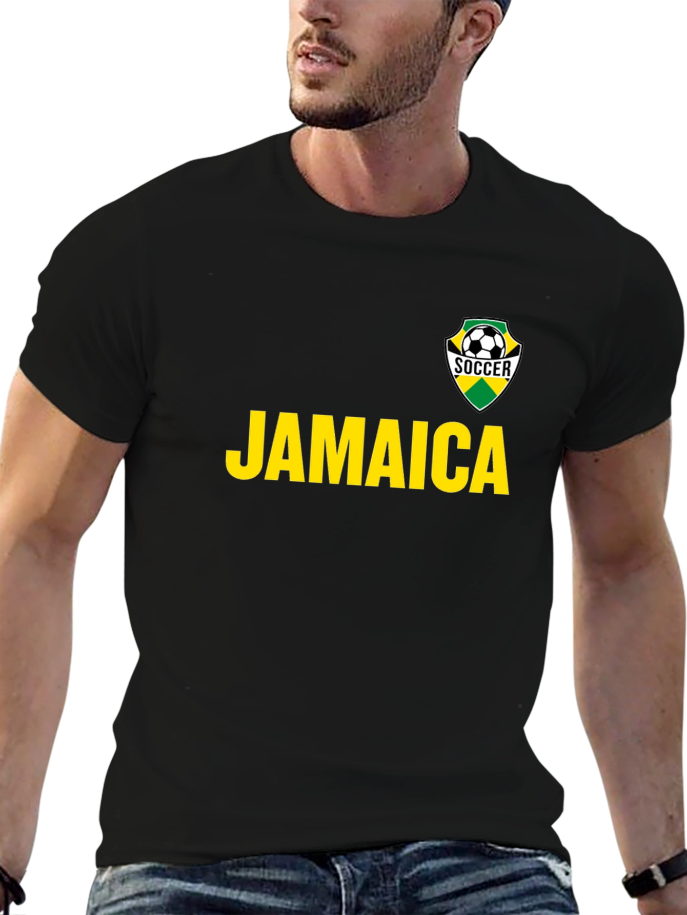 Jamaica Soccer T-Shirt - Reggae Style Tee