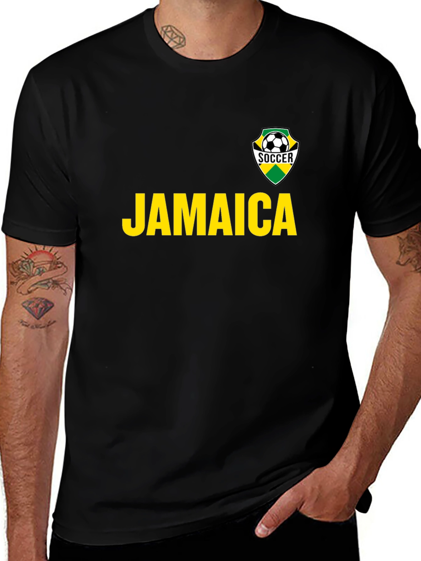 Jamaica Soccer T-Shirt - Reggae Style Tee
