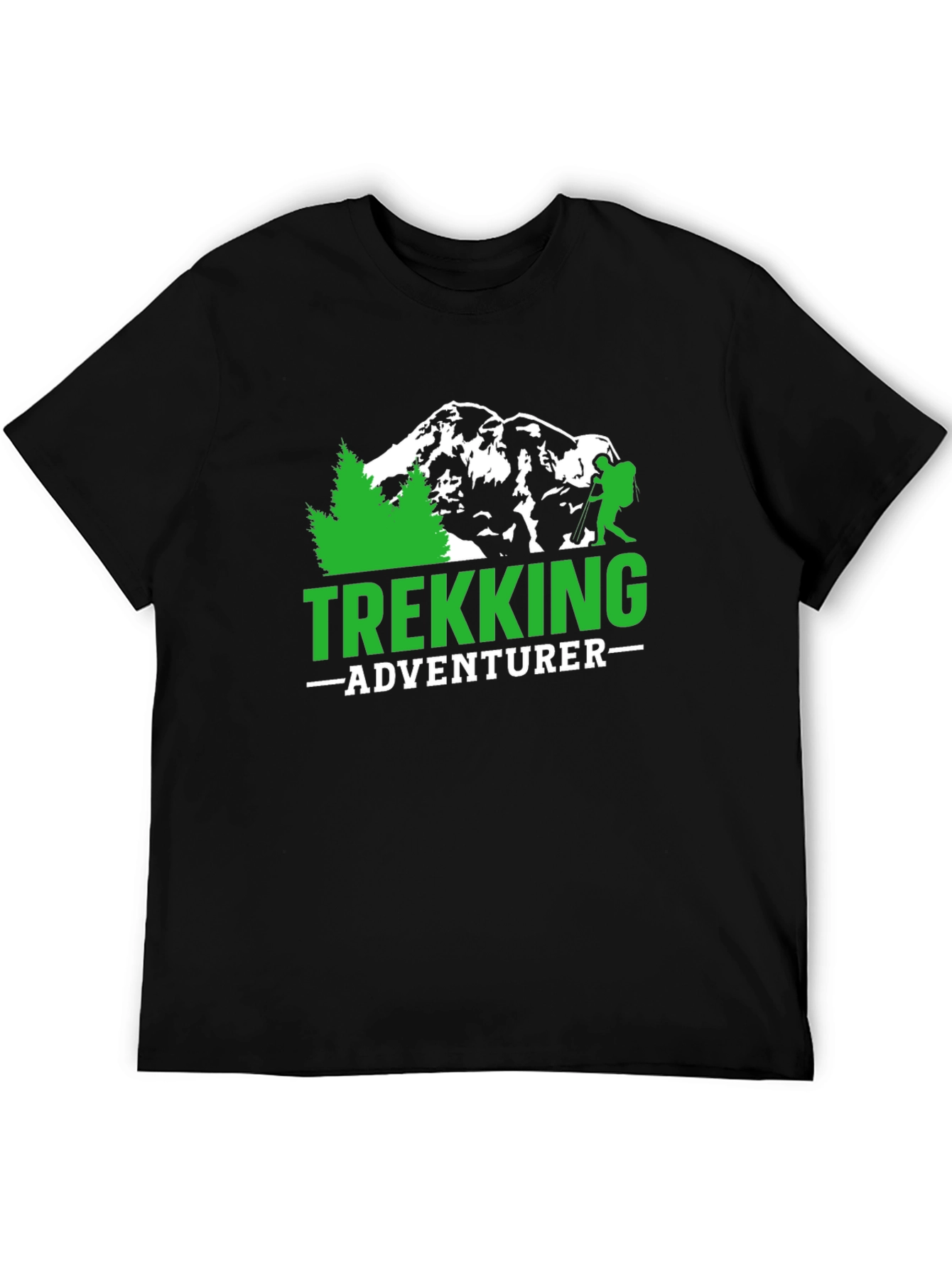 Trekking Adventurer Graphic Tee - Black