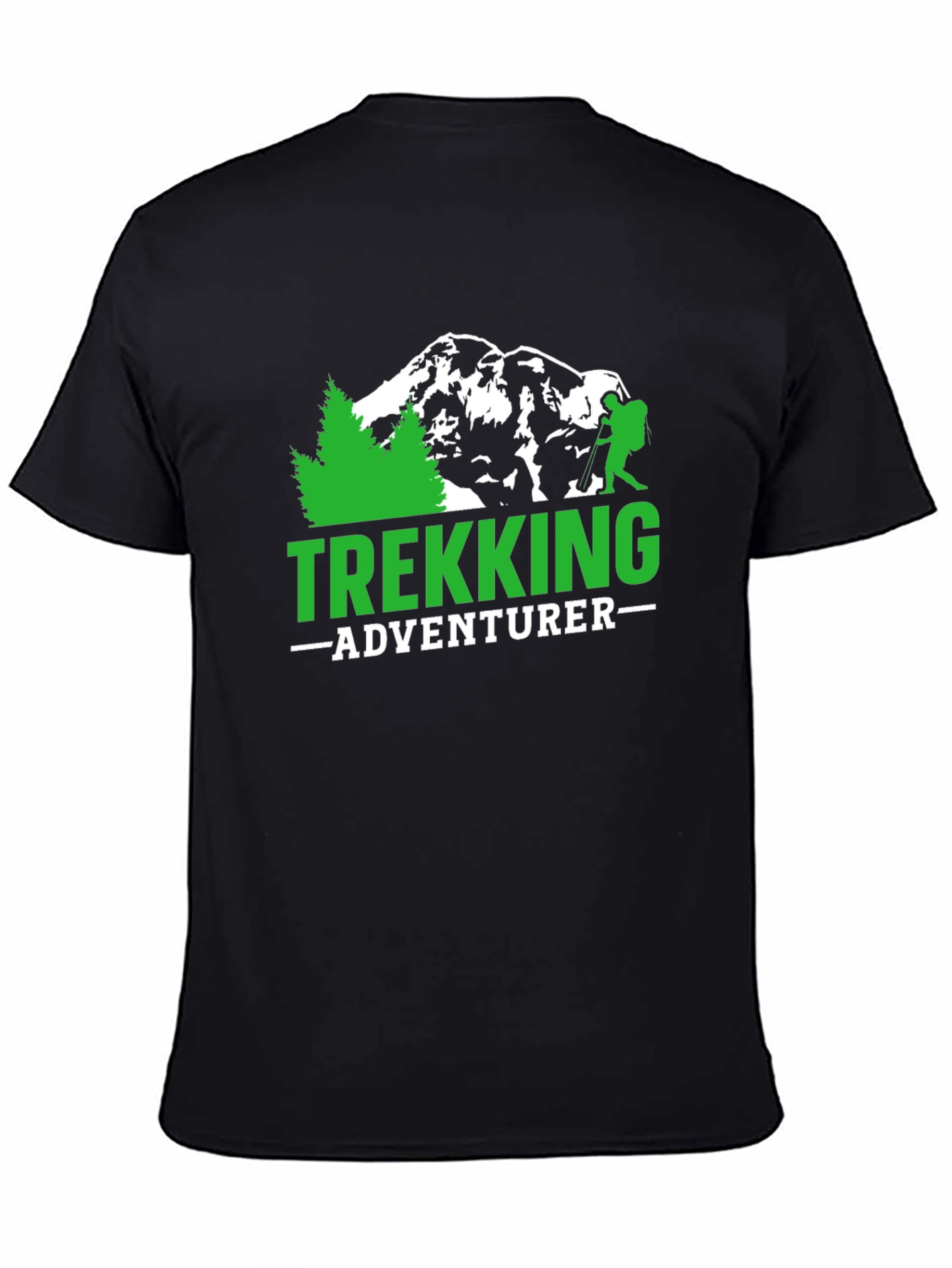 Trekking Adventurer Graphic Tee - Black