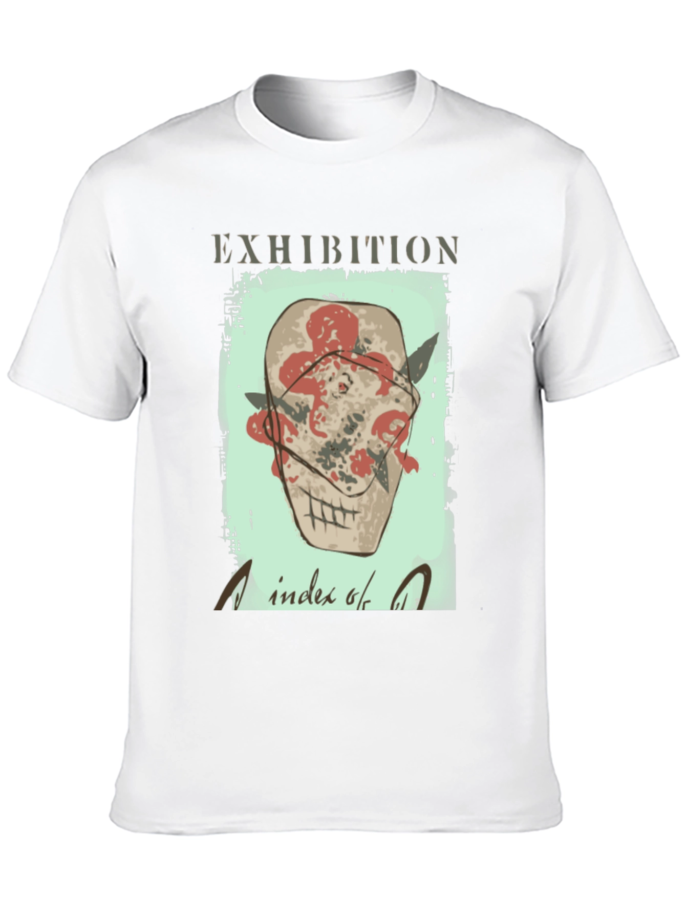 Exhibition T-Shirt - Index of Art Skull Graphic Tee
