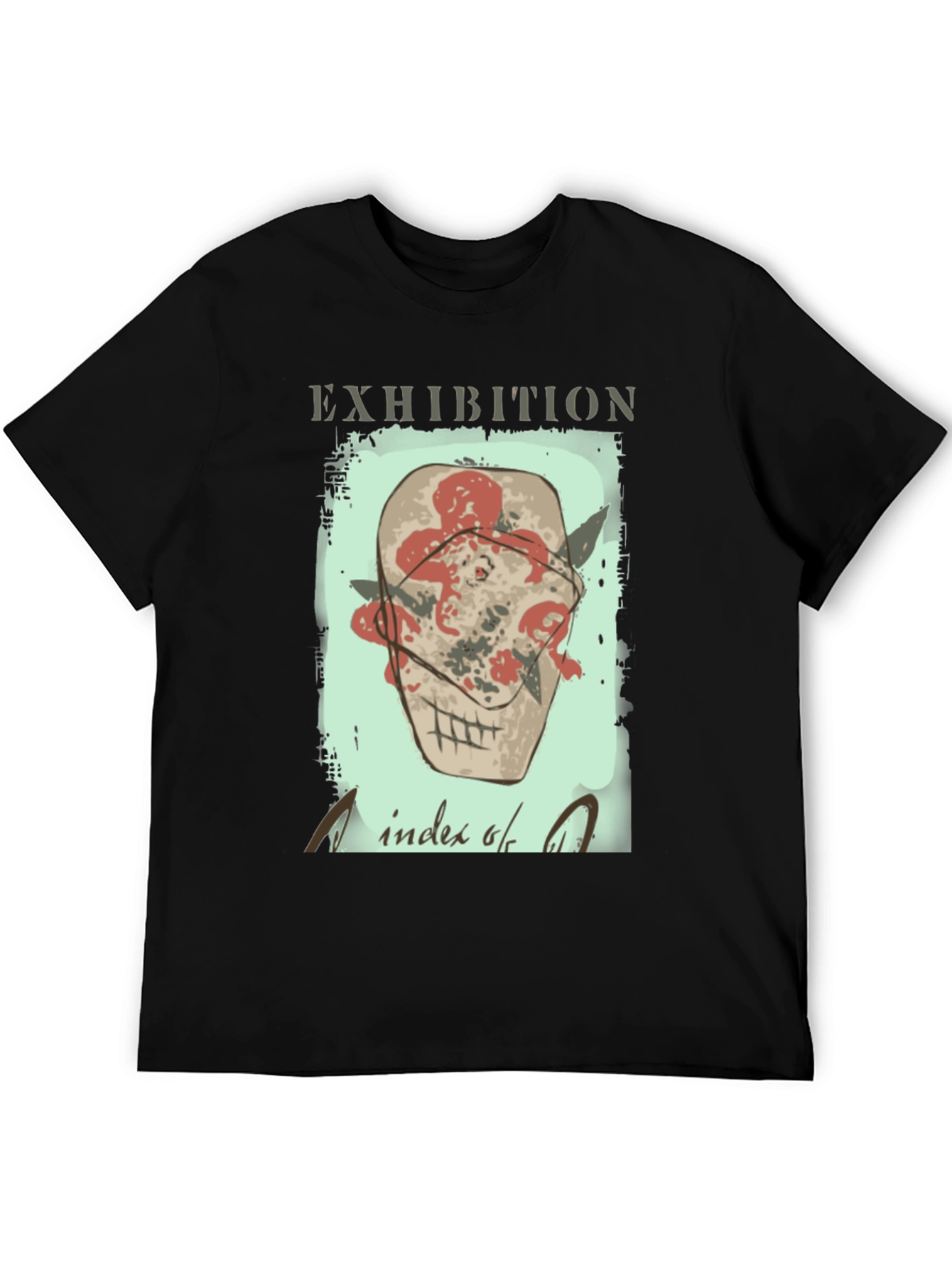 Exhibition T-Shirt - Index of Art Skull Graphic Tee