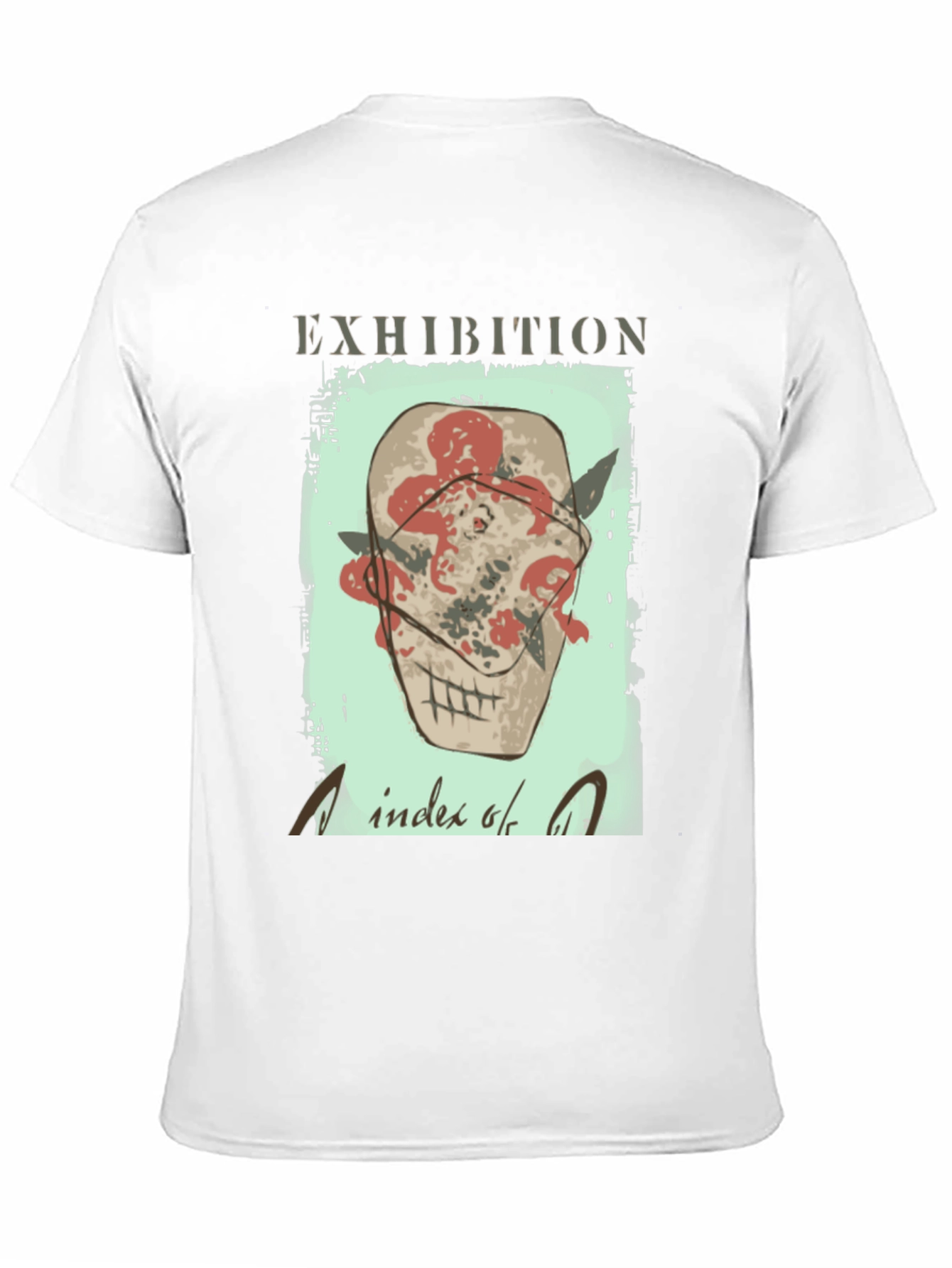 Exhibition T-Shirt - Index of Art Skull Graphic Tee