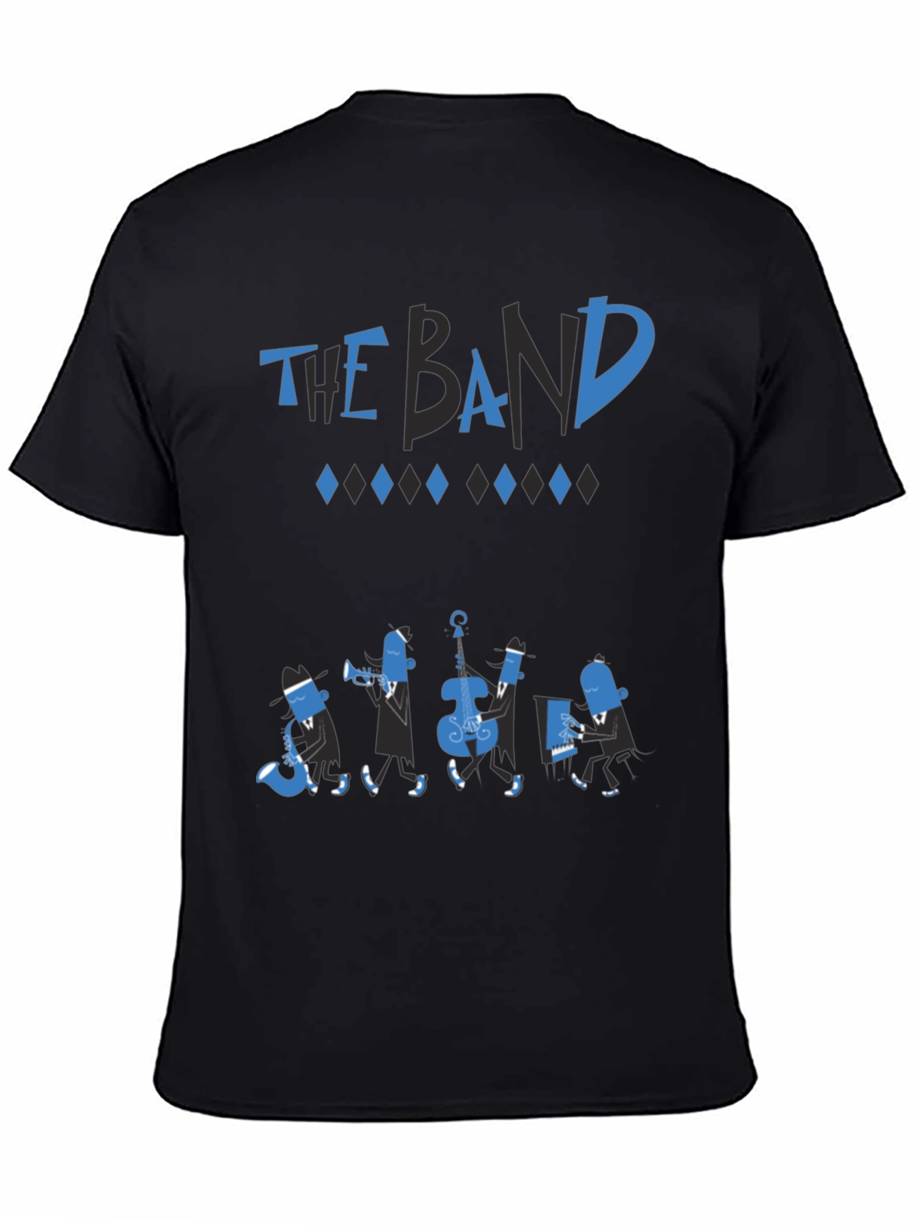 The Band Black T-Shirt - Cool Musical Design
