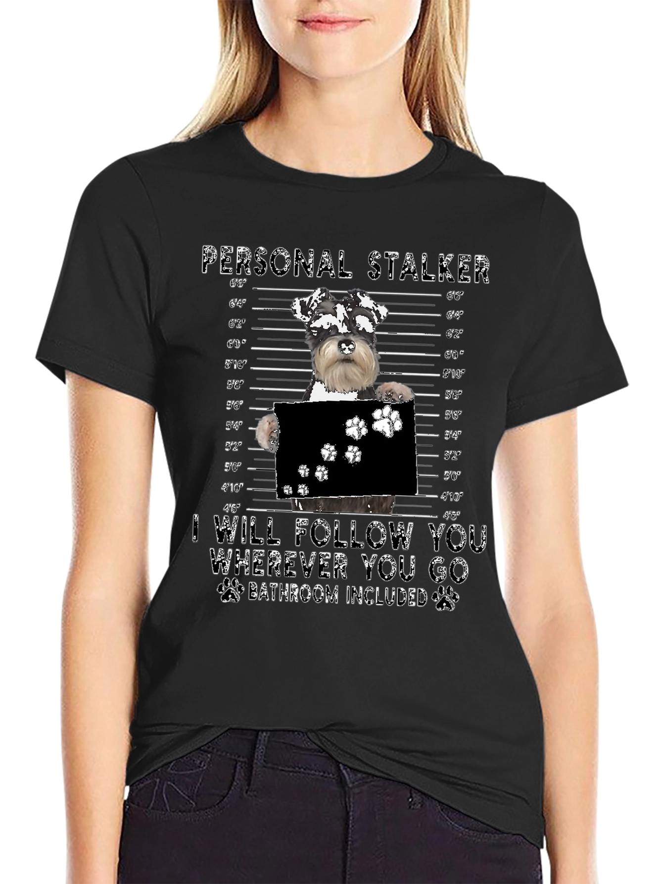 Personal Stalker Dog Mugshot T-Shirt