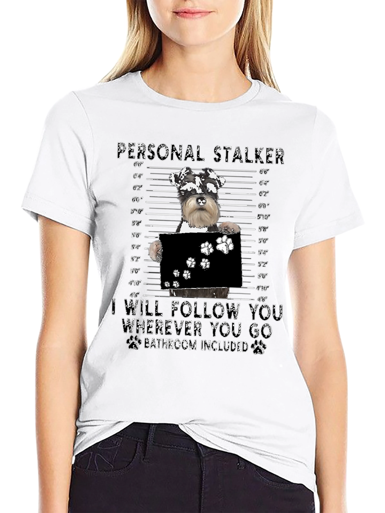 Personal Stalker Dog Mugshot T-Shirt