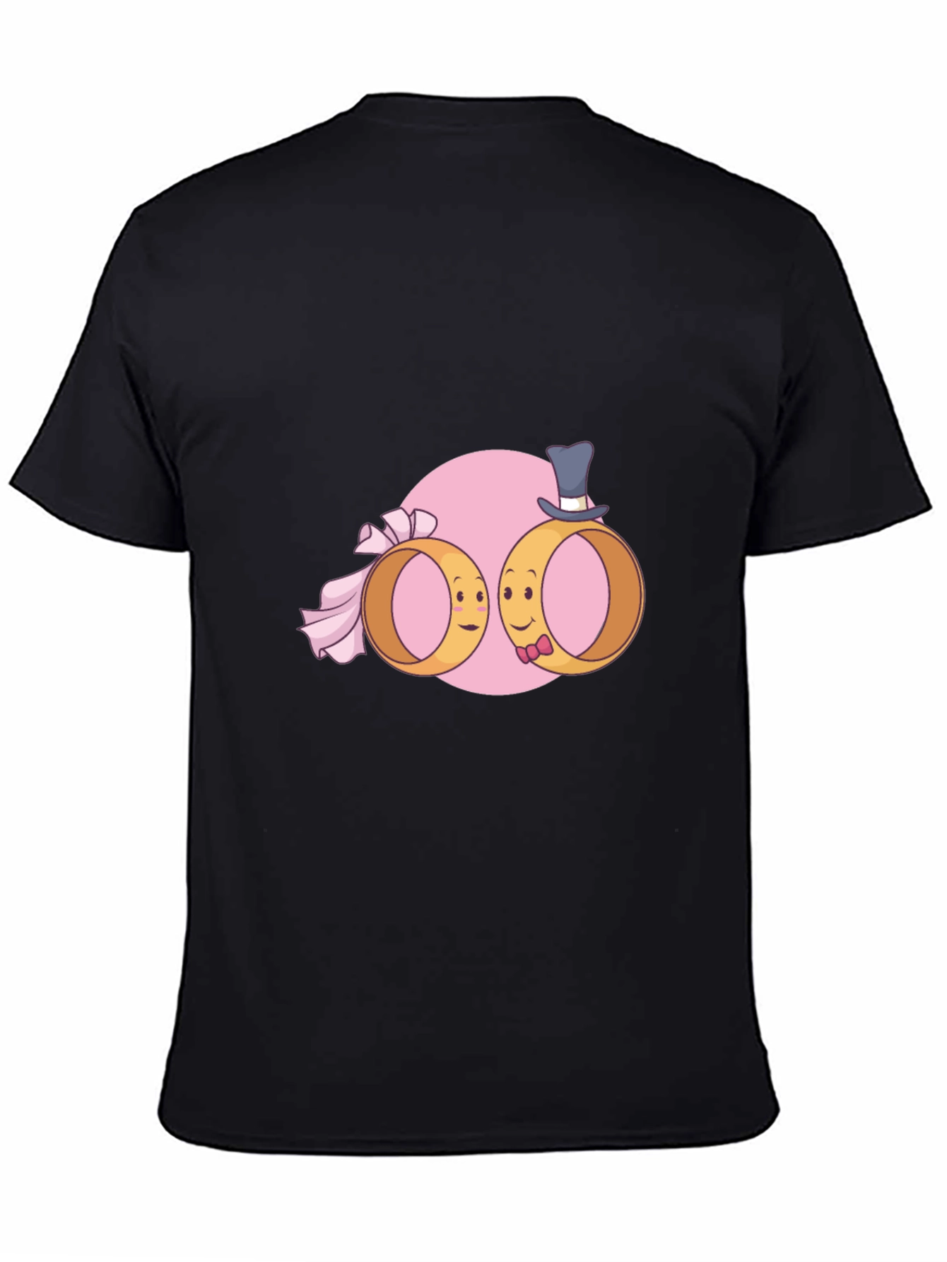 Wedding Rings Cartoon Graphic T-Shirt