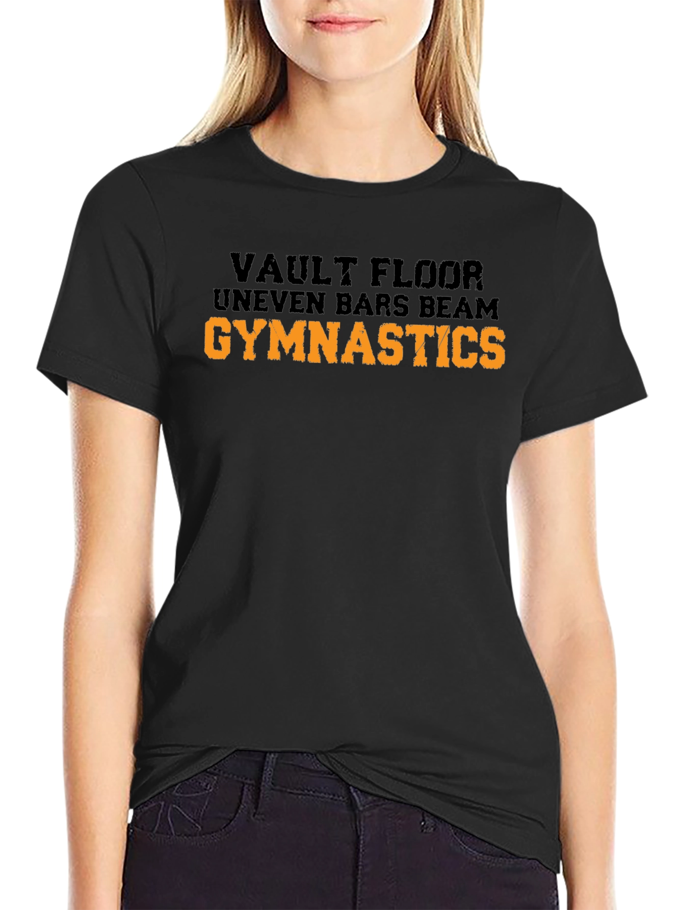 Gymnastics T-Shirt Vault Floor Uneven Bars Beam