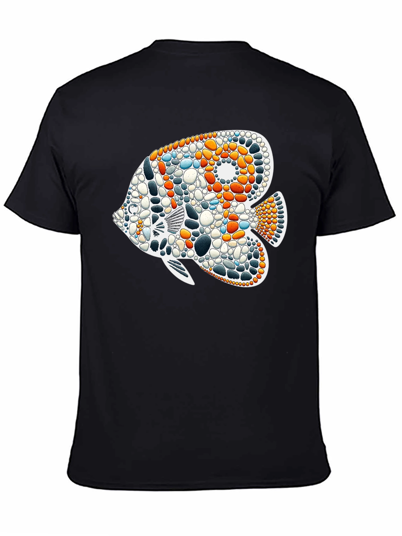 Mosaic Fish Graphic T-Shirt