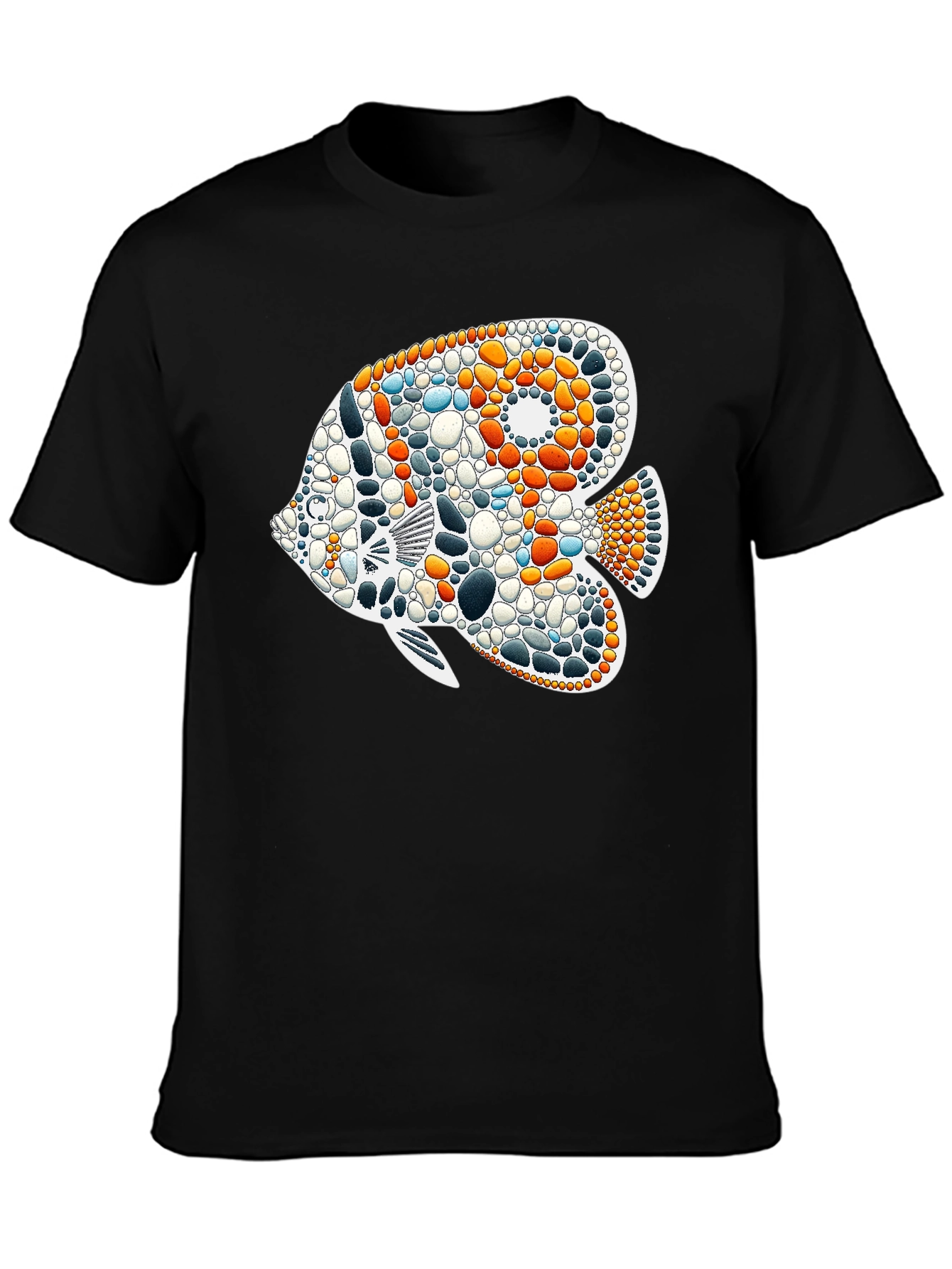 Mosaic Fish Graphic T-Shirt