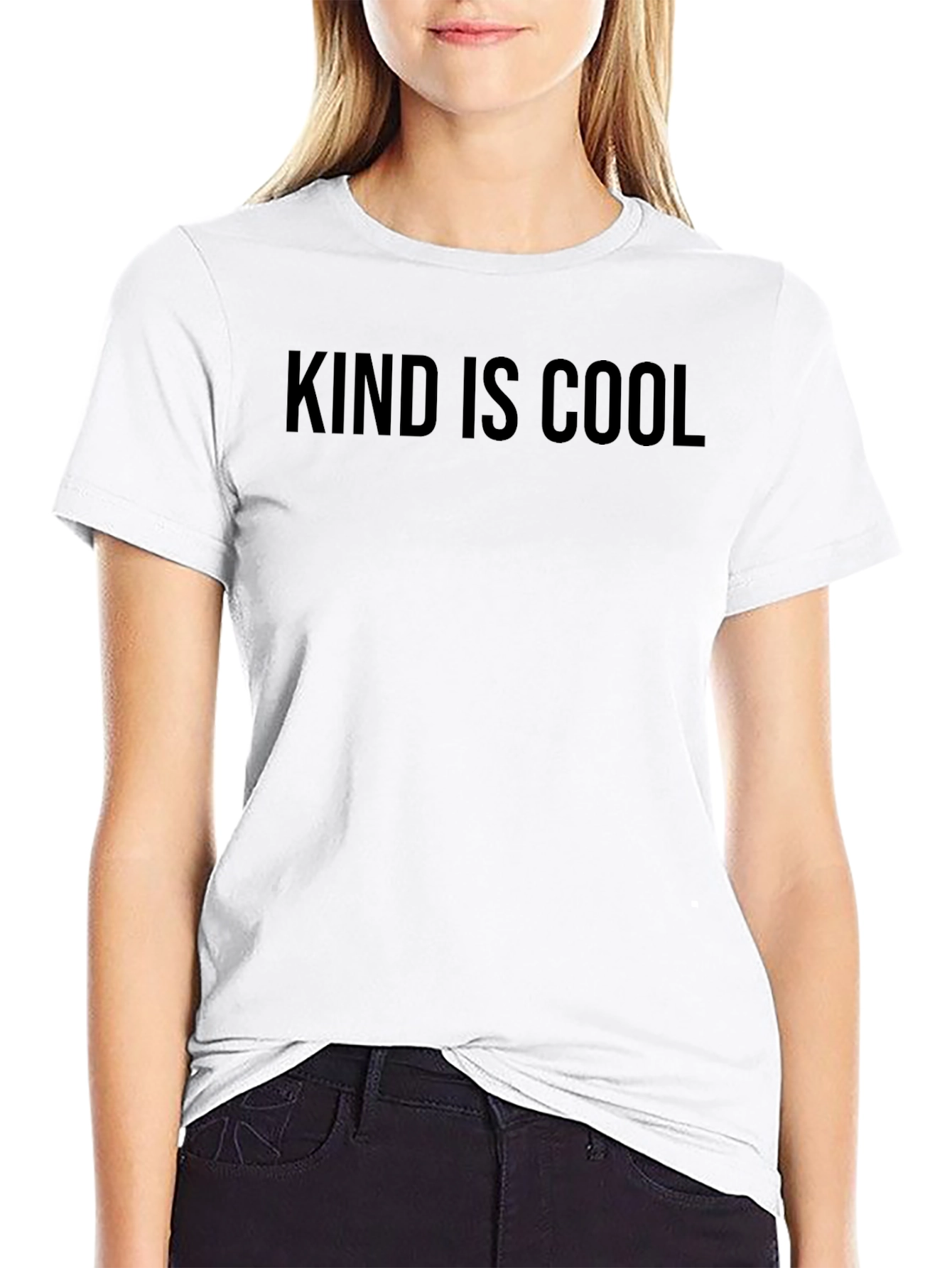 Kind Is Cool Graphic Tee - Unisex Black T-Shirt