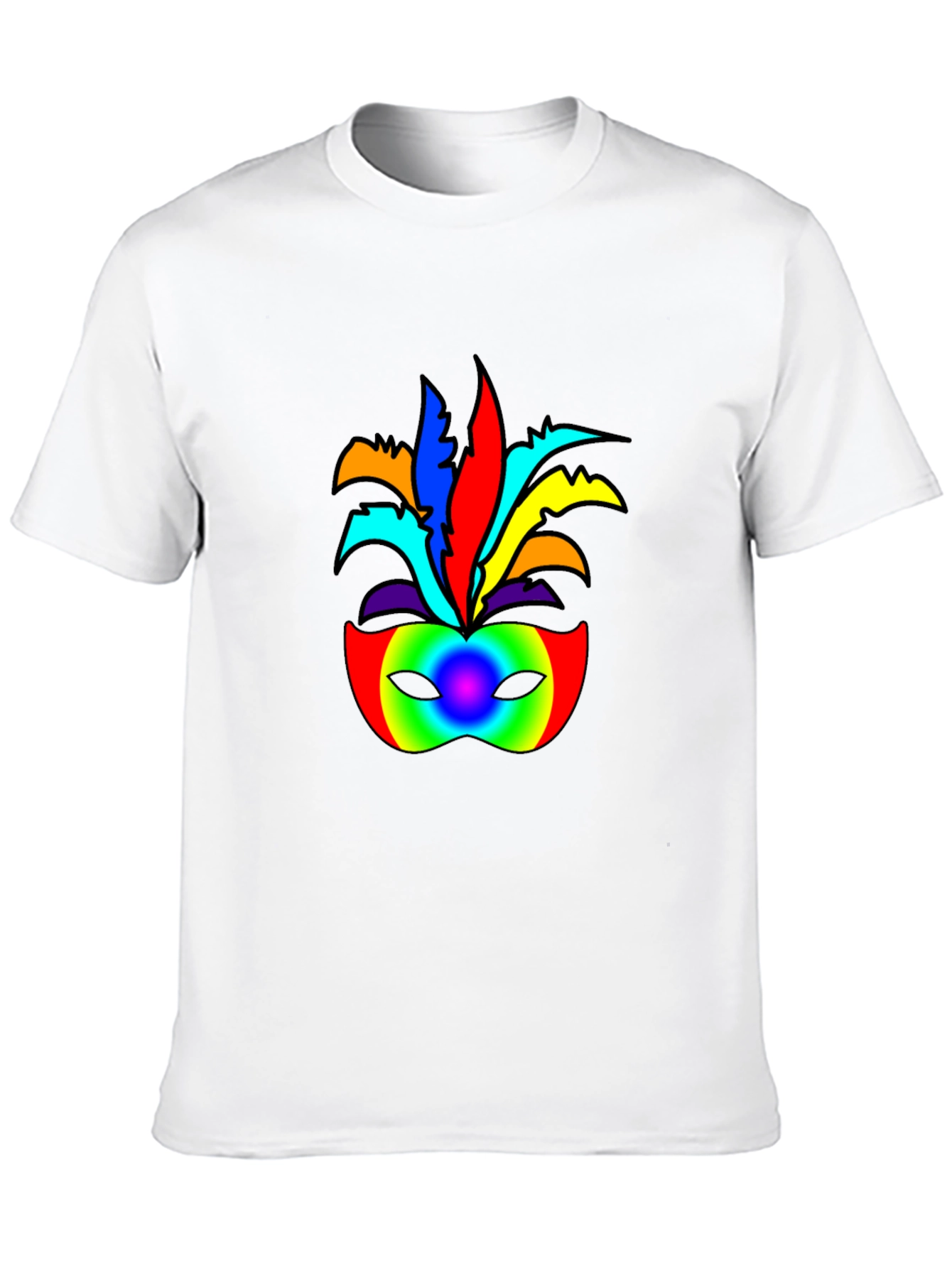 Colorful Masquerade Design T-Shirt
