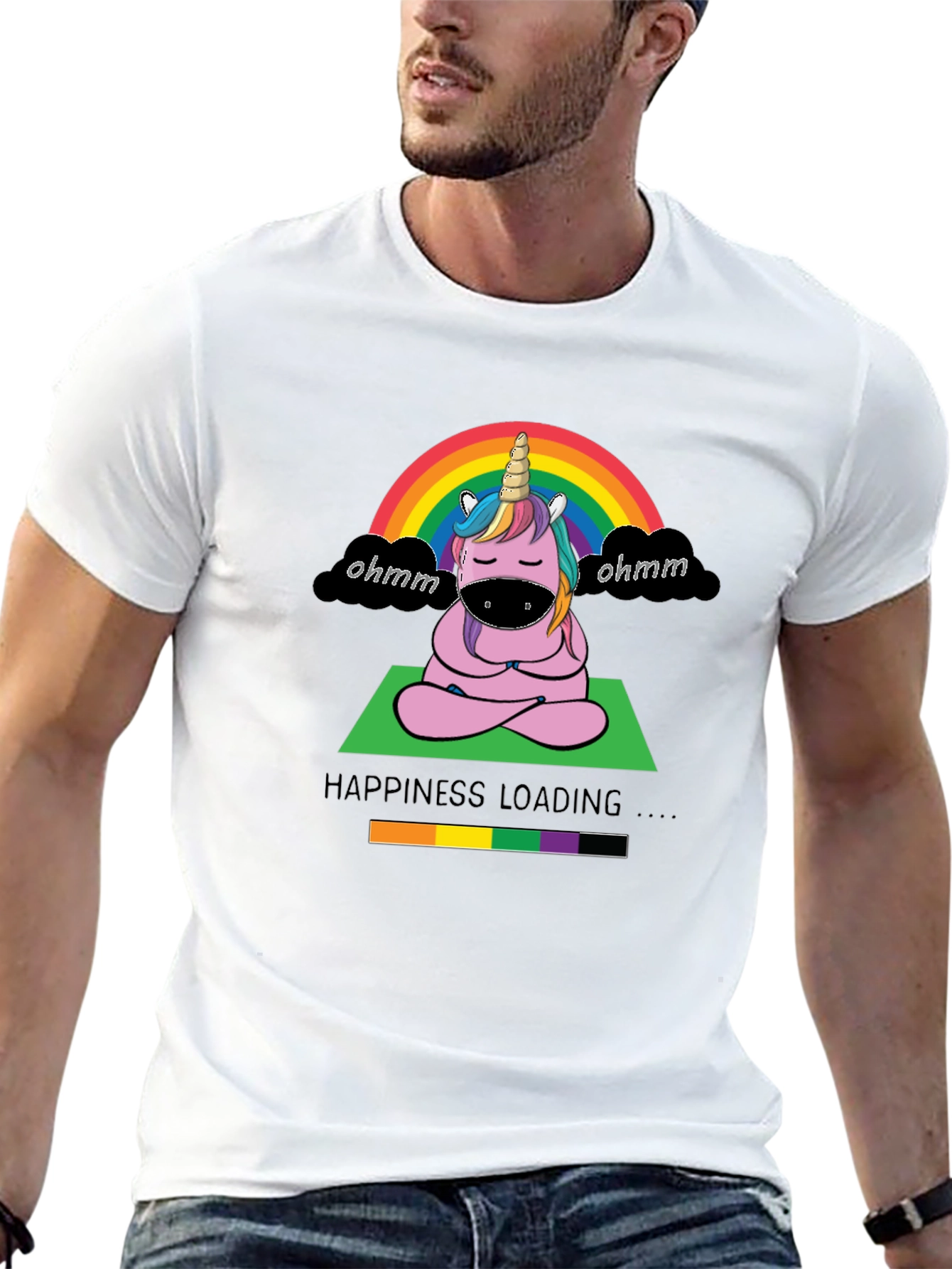 Unicorn Yoga Tee - Happiness Loading