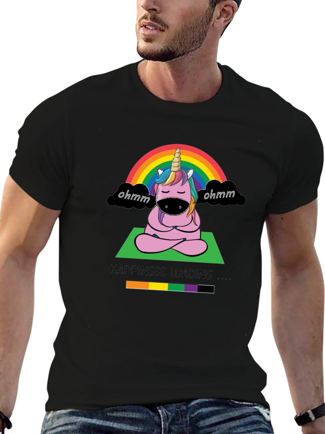 Unicorn Yoga Tee - Happiness Loading