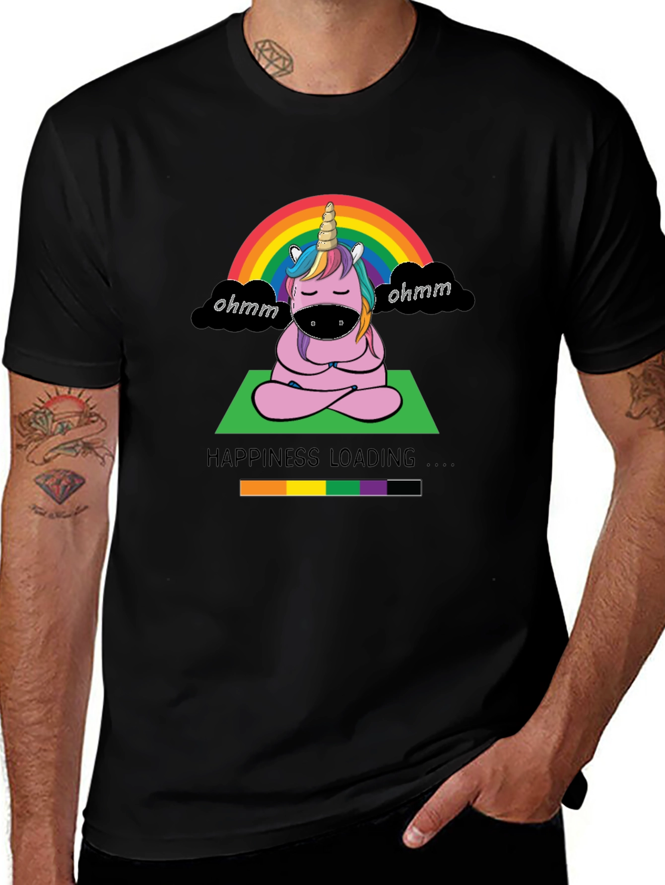 Unicorn Yoga Tee - Happiness Loading