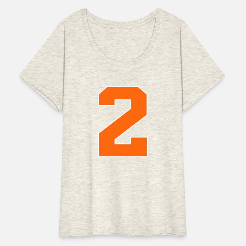 Number 2 Sports Orange
