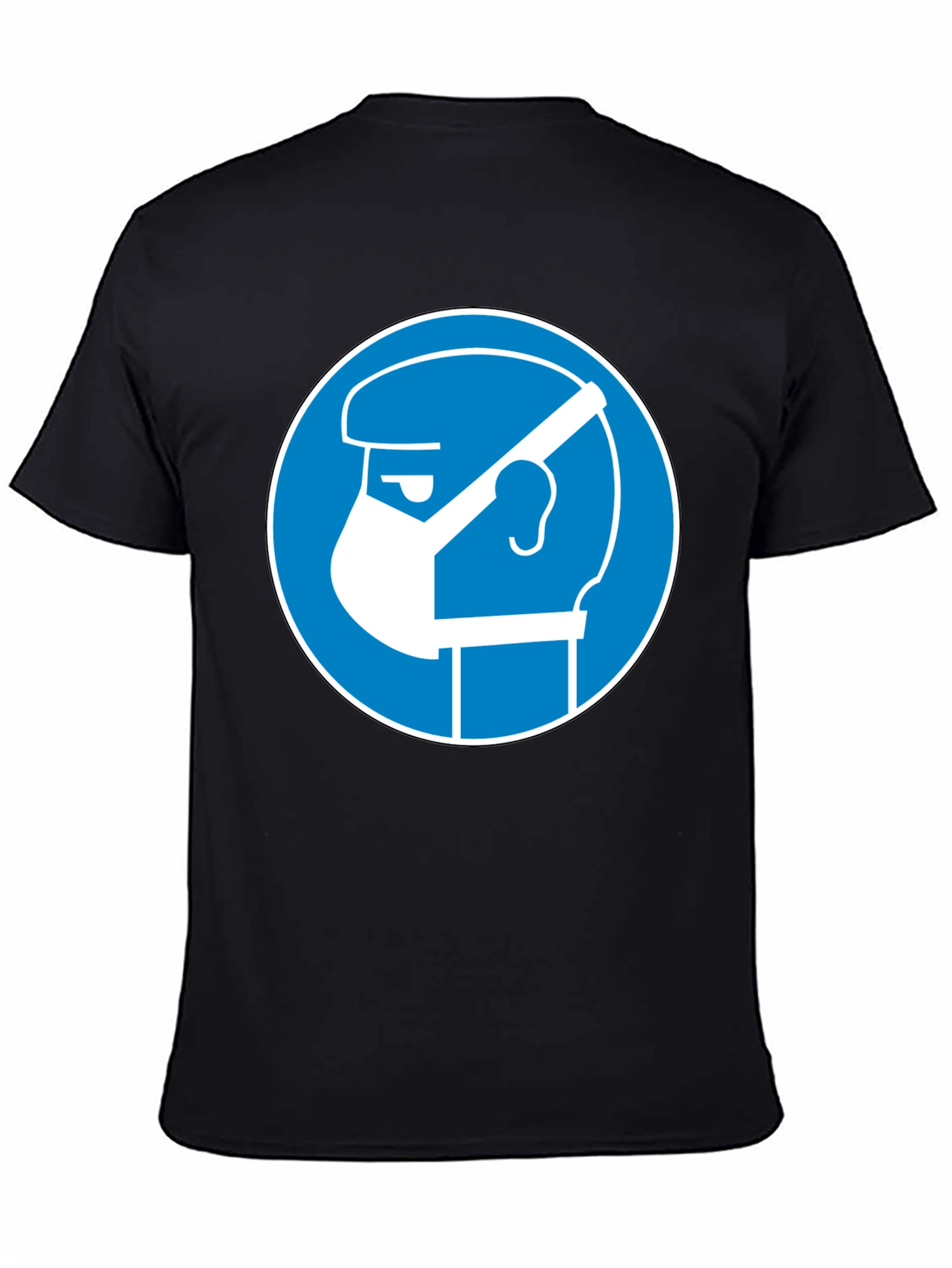 Wear Mask T-Shirt - Blue Circle Graphic