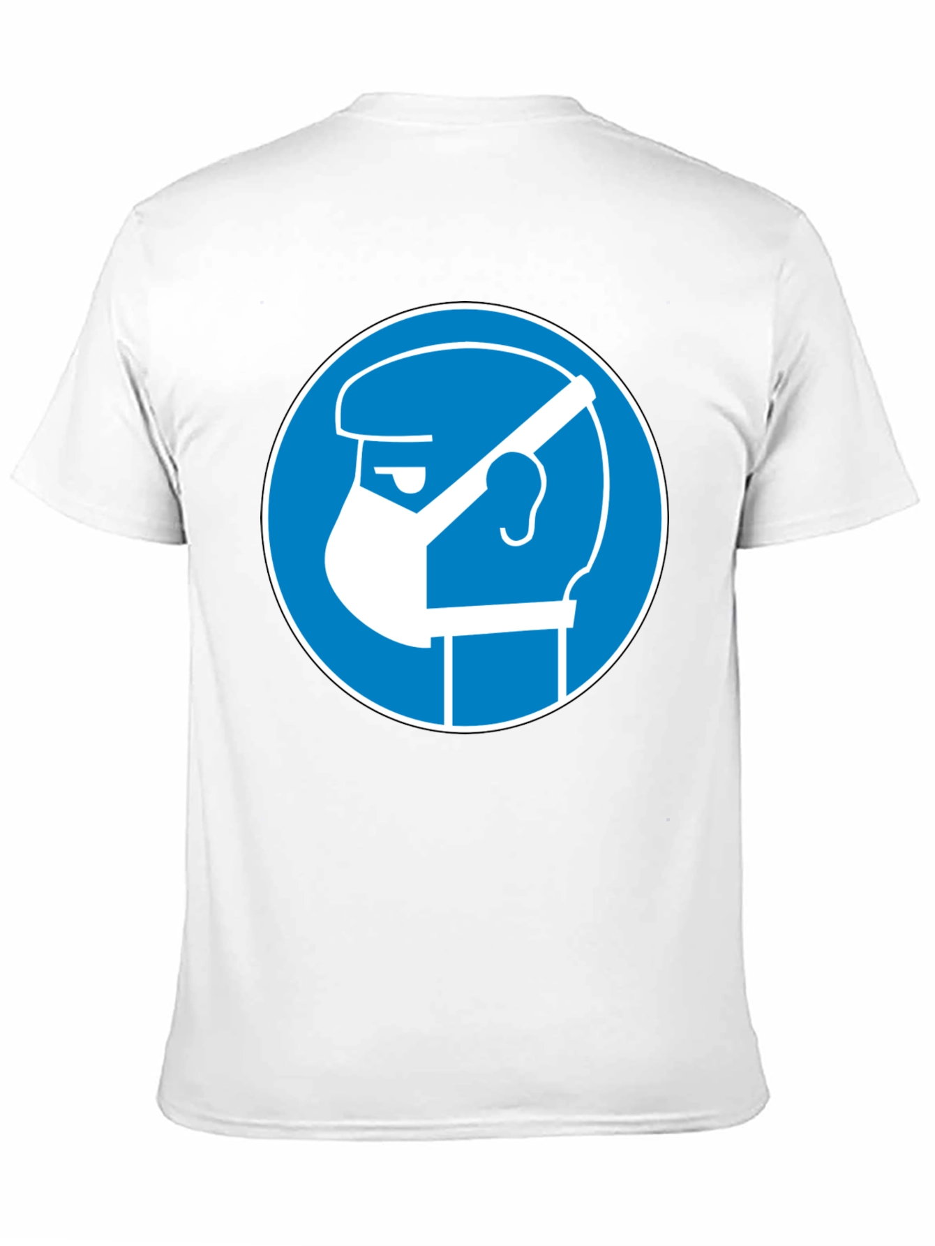 Wear Mask T-Shirt - Blue Circle Graphic