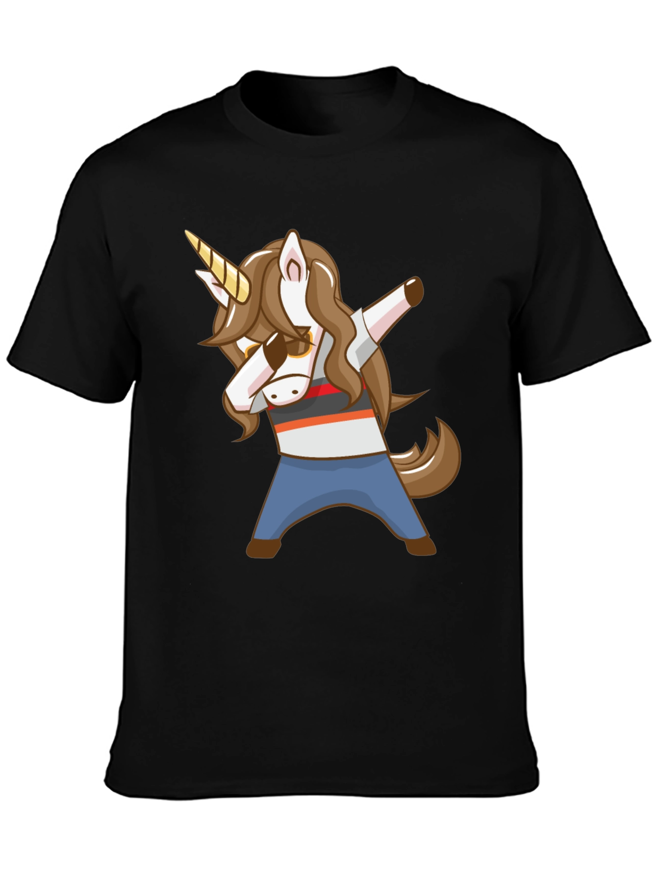 Dabbing Unicorn Graphic T-Shirt