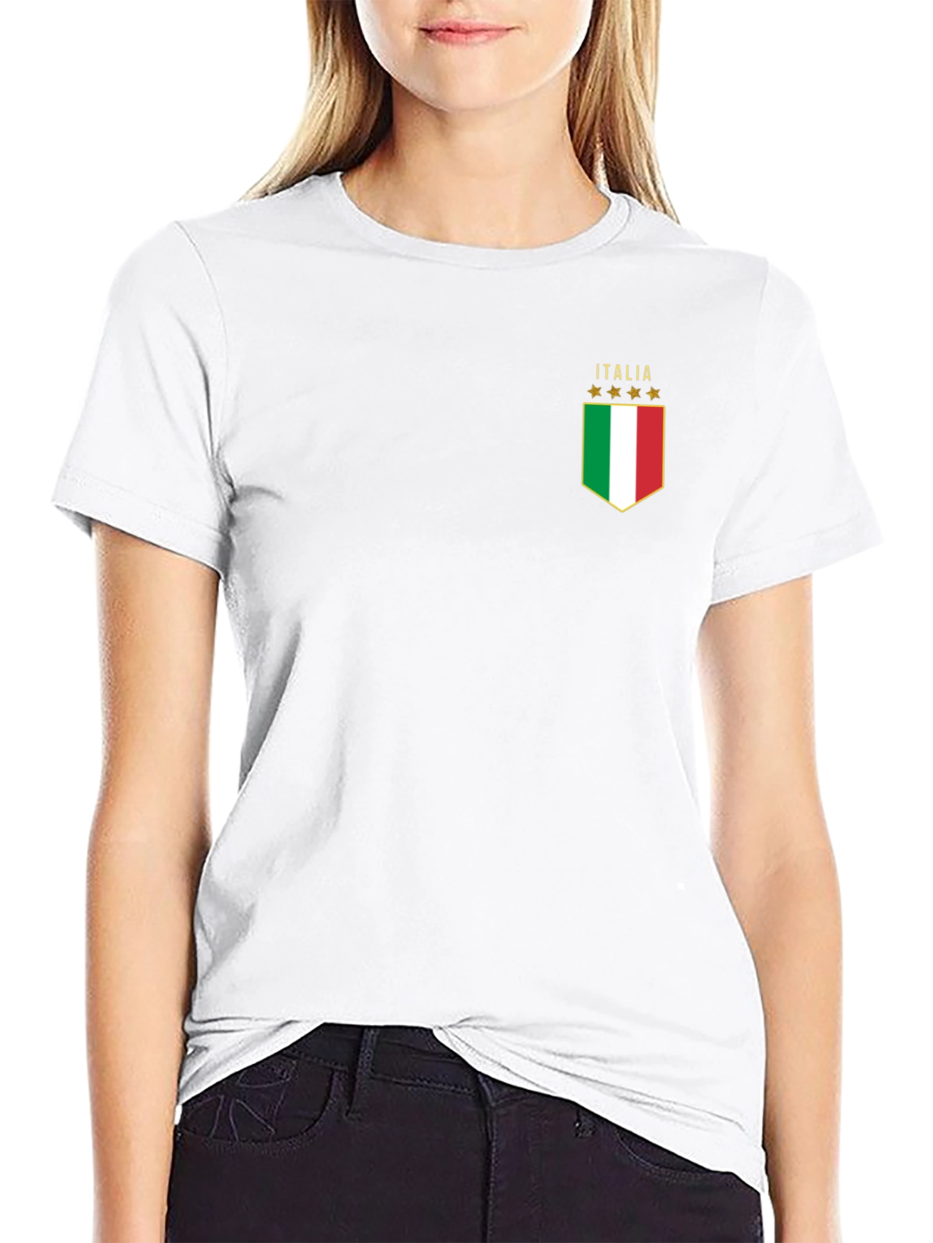 Italia Flag Graphic T-Shirt - Black Cotton Tee