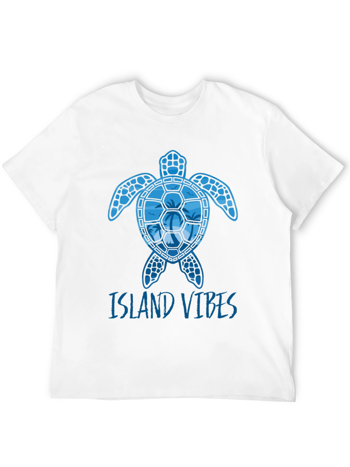 Island Vibes Turtle Graphic T-Shirt