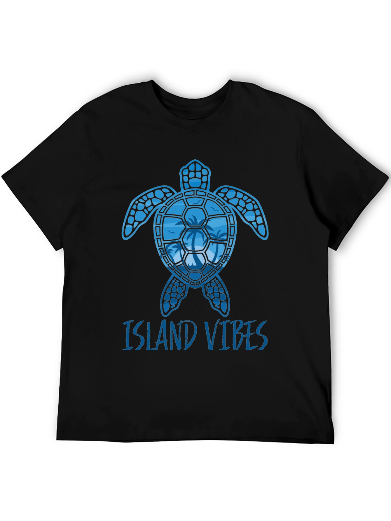 Island Vibes Turtle Graphic T-Shirt