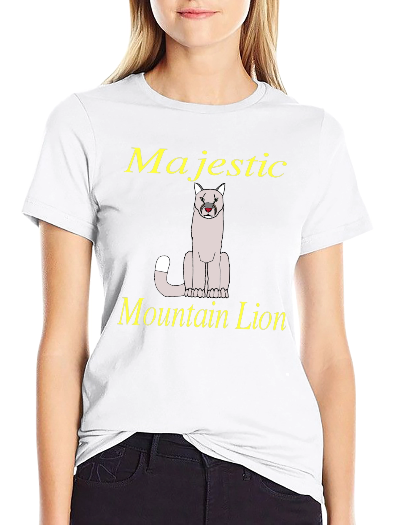 Majestic Mountain Lion Graphic T-Shirt