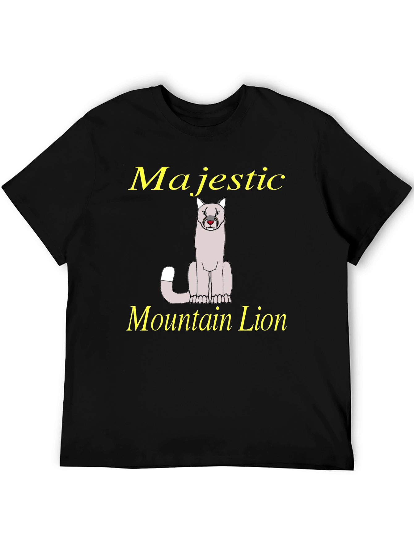 Majestic Mountain Lion Graphic T-Shirt
