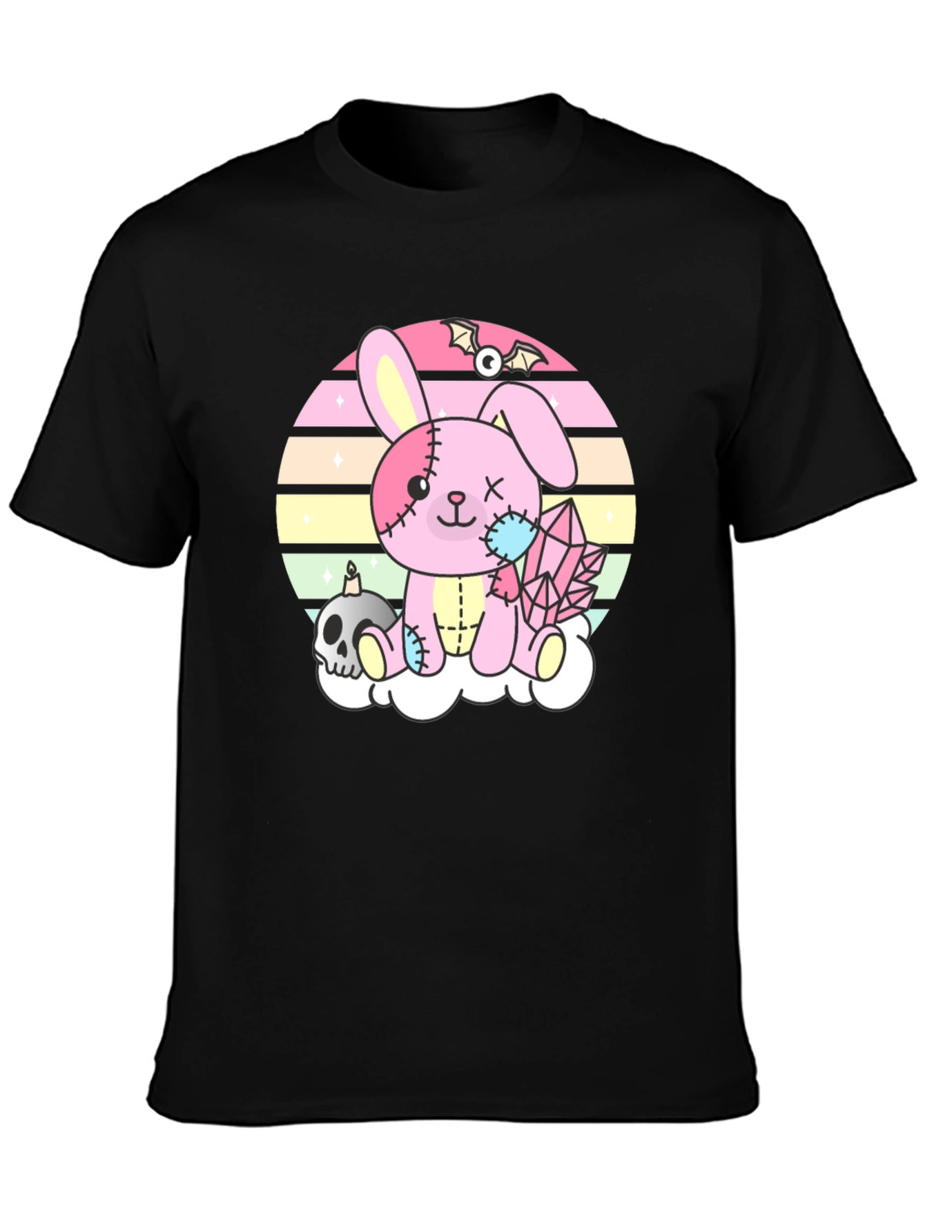 Creepy Cute Pastel Goth Bunny T-Shirt