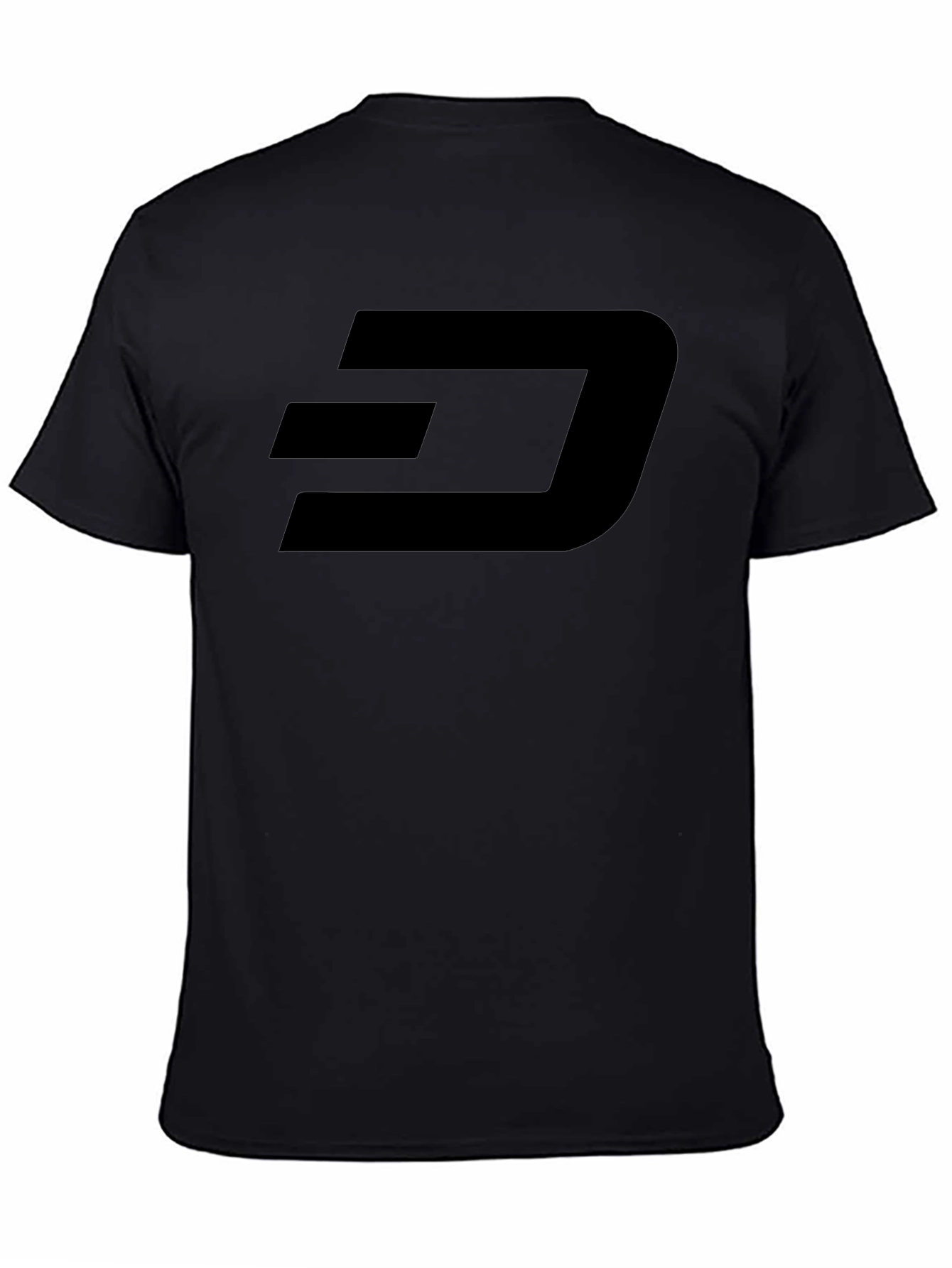Mens Black Graphic Tee - Modern Dash Logo