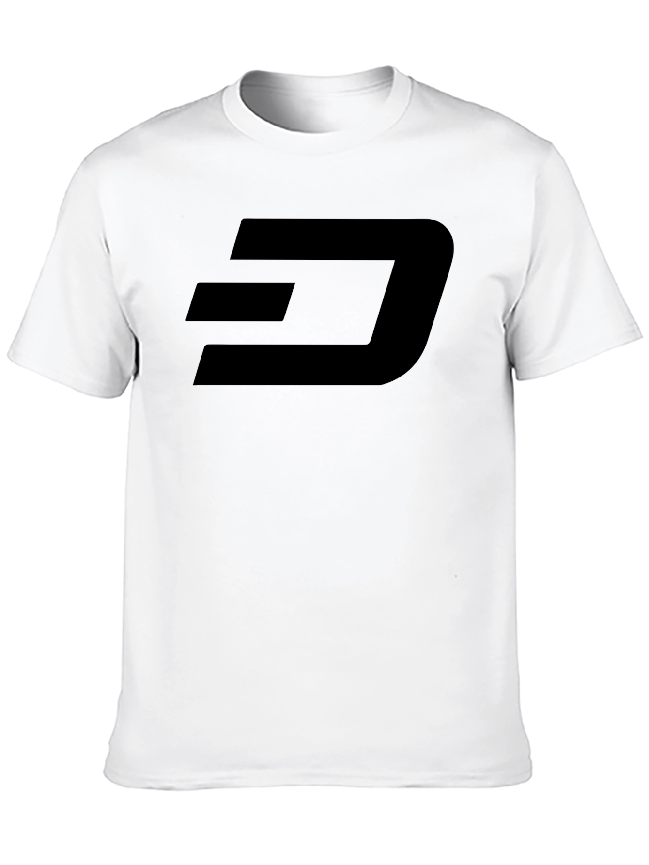 Mens Black Graphic Tee - Modern Dash Logo