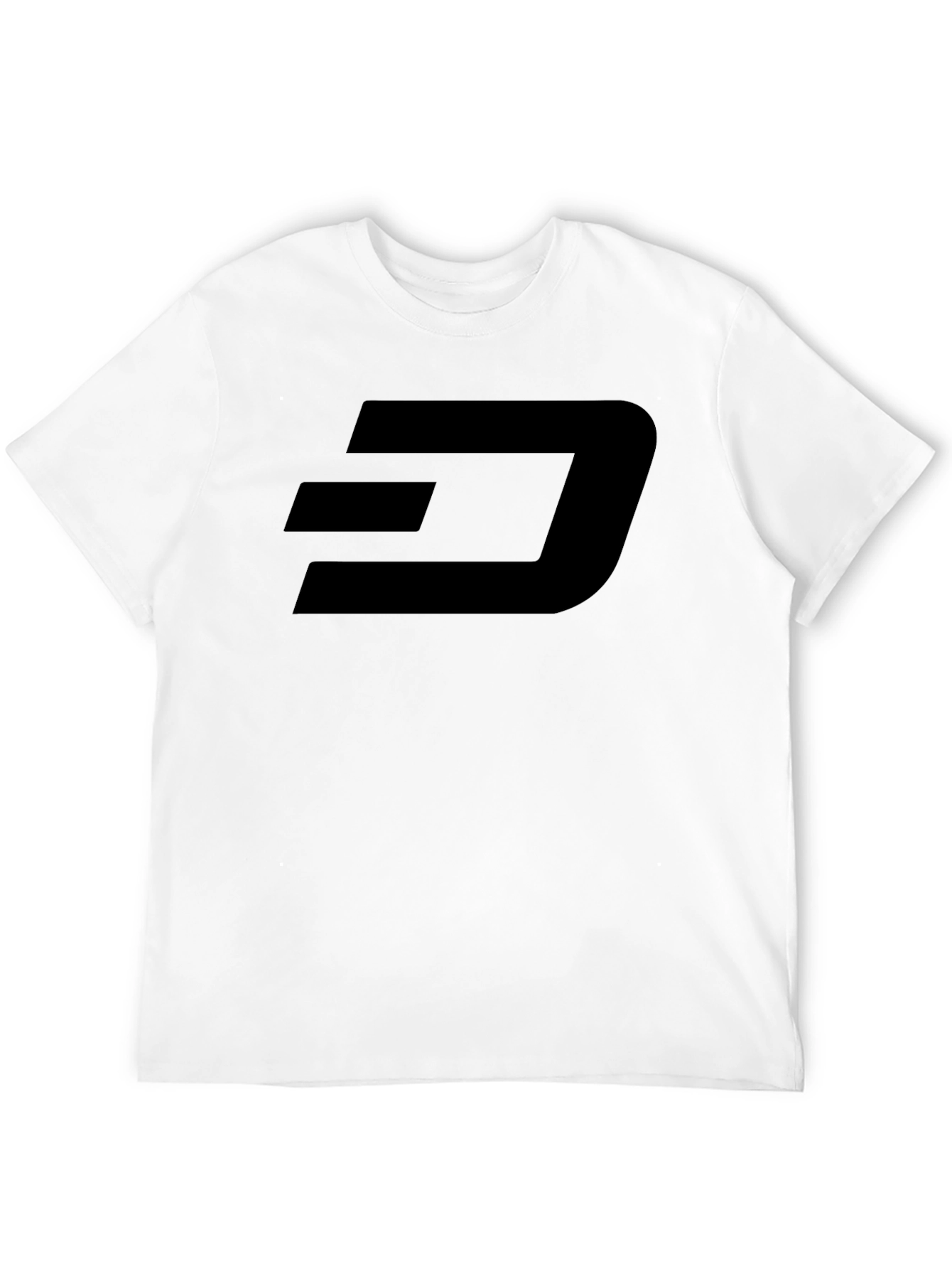 Mens Black Graphic Tee - Modern Dash Logo
